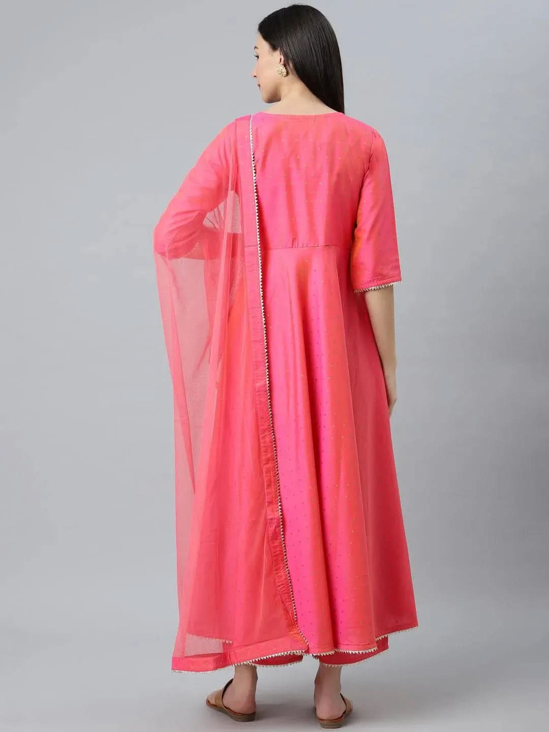 Buy Pink Self Design Chanderi Silk Suit Set - 20123-XXL | Libas Ethnic Wear Online
Buy Pink Self Design Chanderi Silk Suit Set - 20123-XXL | Libas Ethnic Wear Online