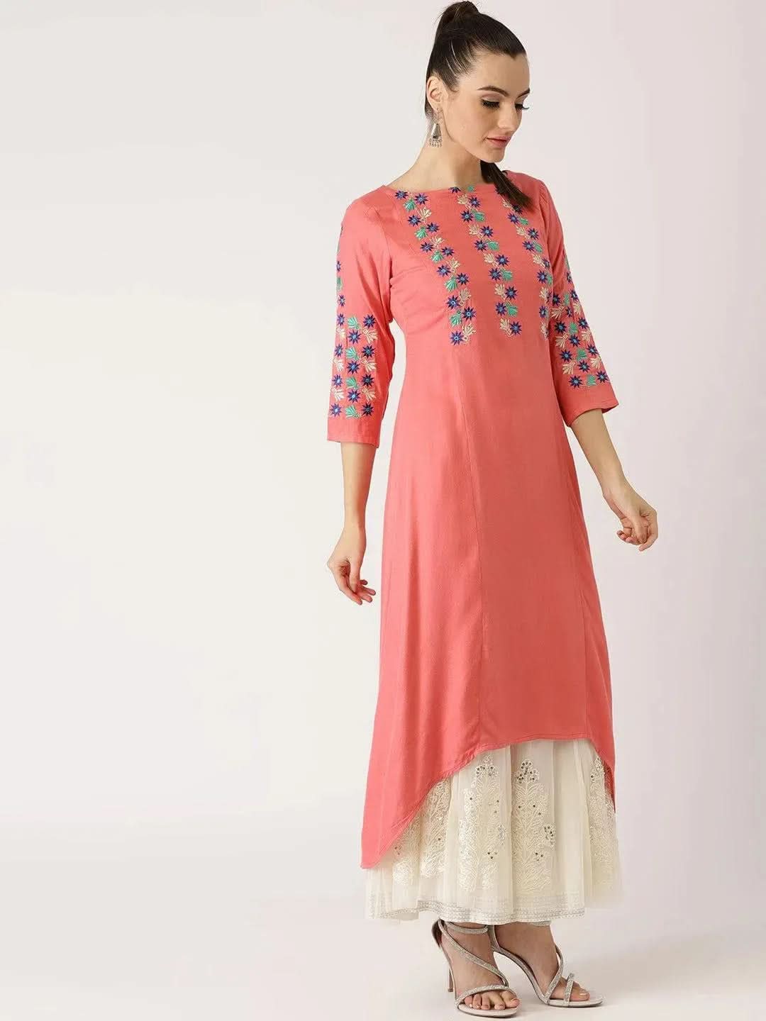 Pink Solid Rayon Kurta
Pink Solid Rayon Kurta