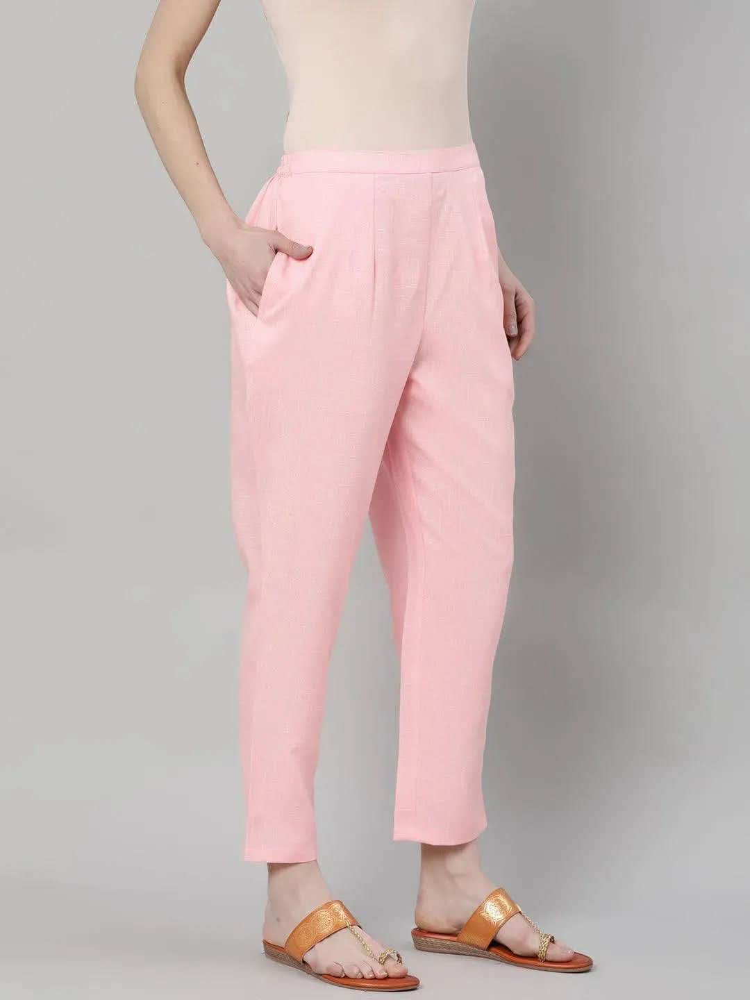 Buy Pink Solid Rayon Trousers - PL853O- | Libas Ethnic Wear Online
Buy Pink Solid Rayon Trousers - PL853O- | Libas Ethnic Wear Online