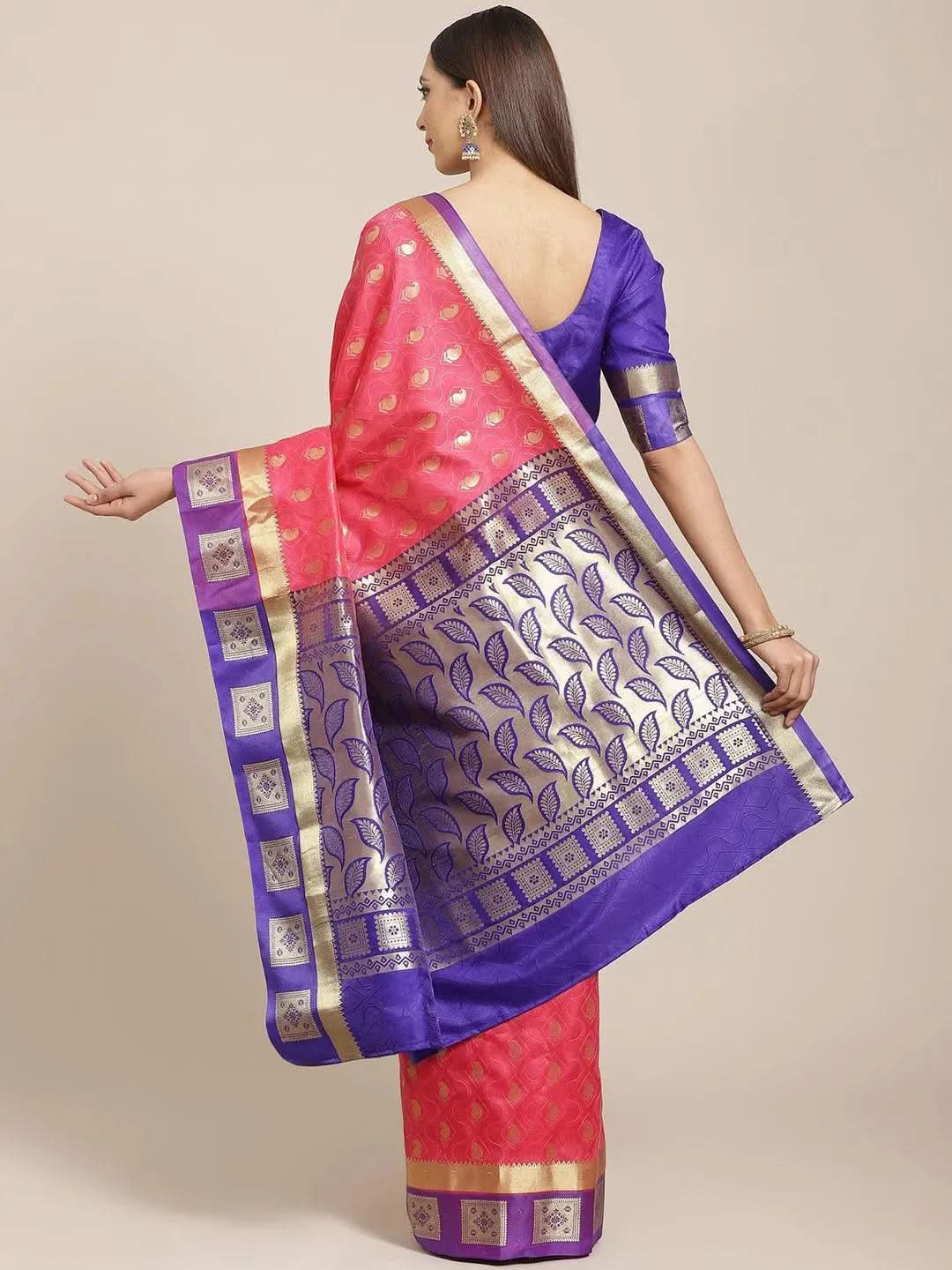 Buy Pink Woven Design Brocade Saree - 14200 | Libas Ethnic Wear Online
Buy Pink Woven Design Brocade Saree - 14200 | Libas Ethnic Wear Online
