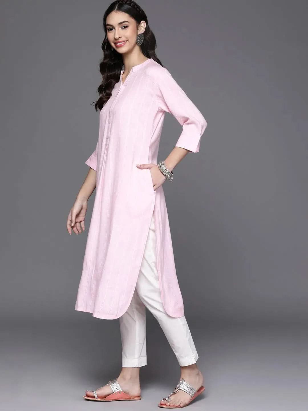 Buy Pink Woven Design Rayon Kurta - 23148O- | Libas Ethnic Wear Online
Buy Pink Woven Design Rayon Kurta - 23148O- | Libas Ethnic Wear Online