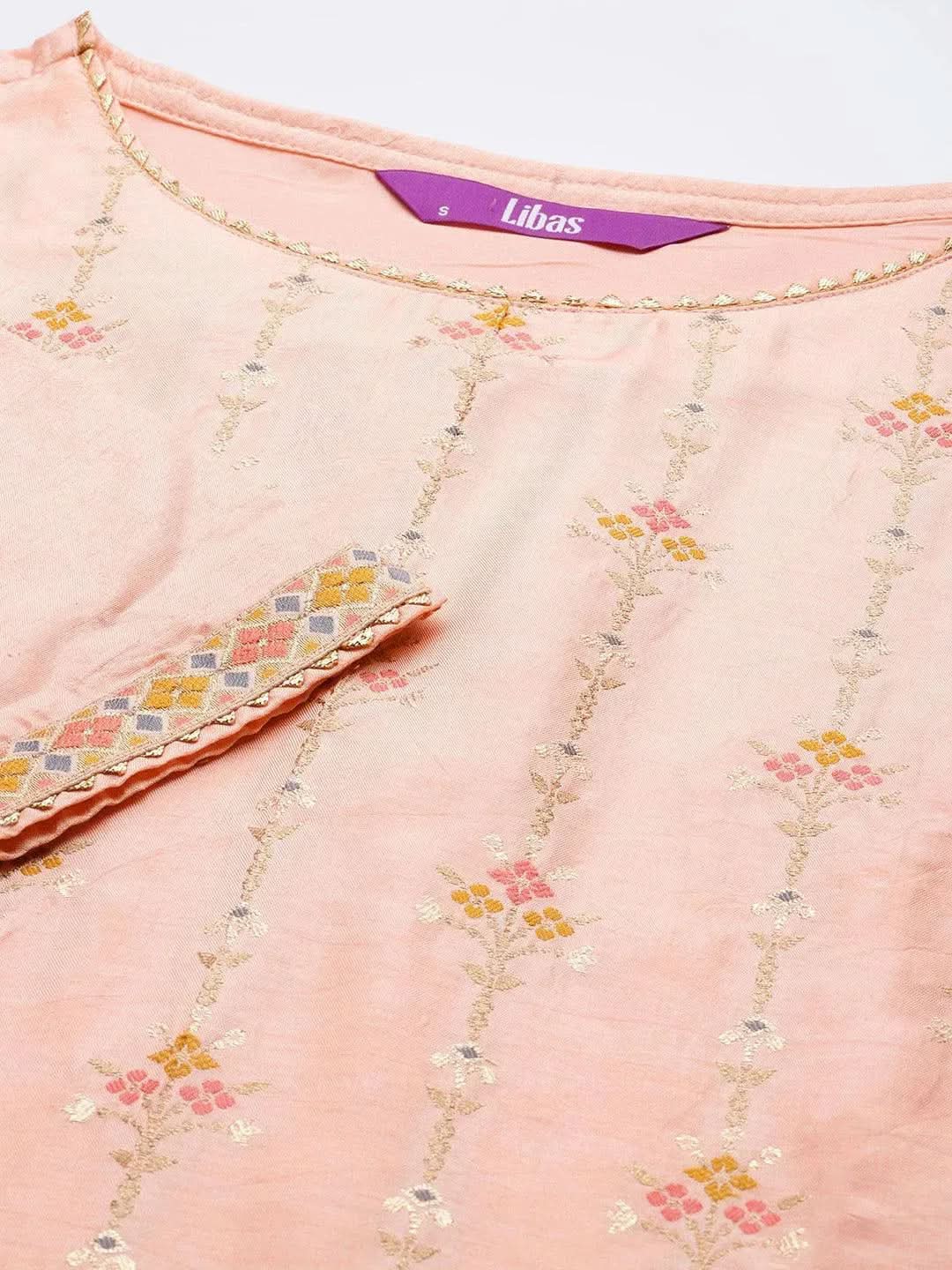 Buy Pink Woven Design Silk Suit Set - 33337O-XS | Libas Ethnic Wear Online
Buy Pink Woven Design Silk Suit Set - 33337O-XS | Libas Ethnic Wear Online