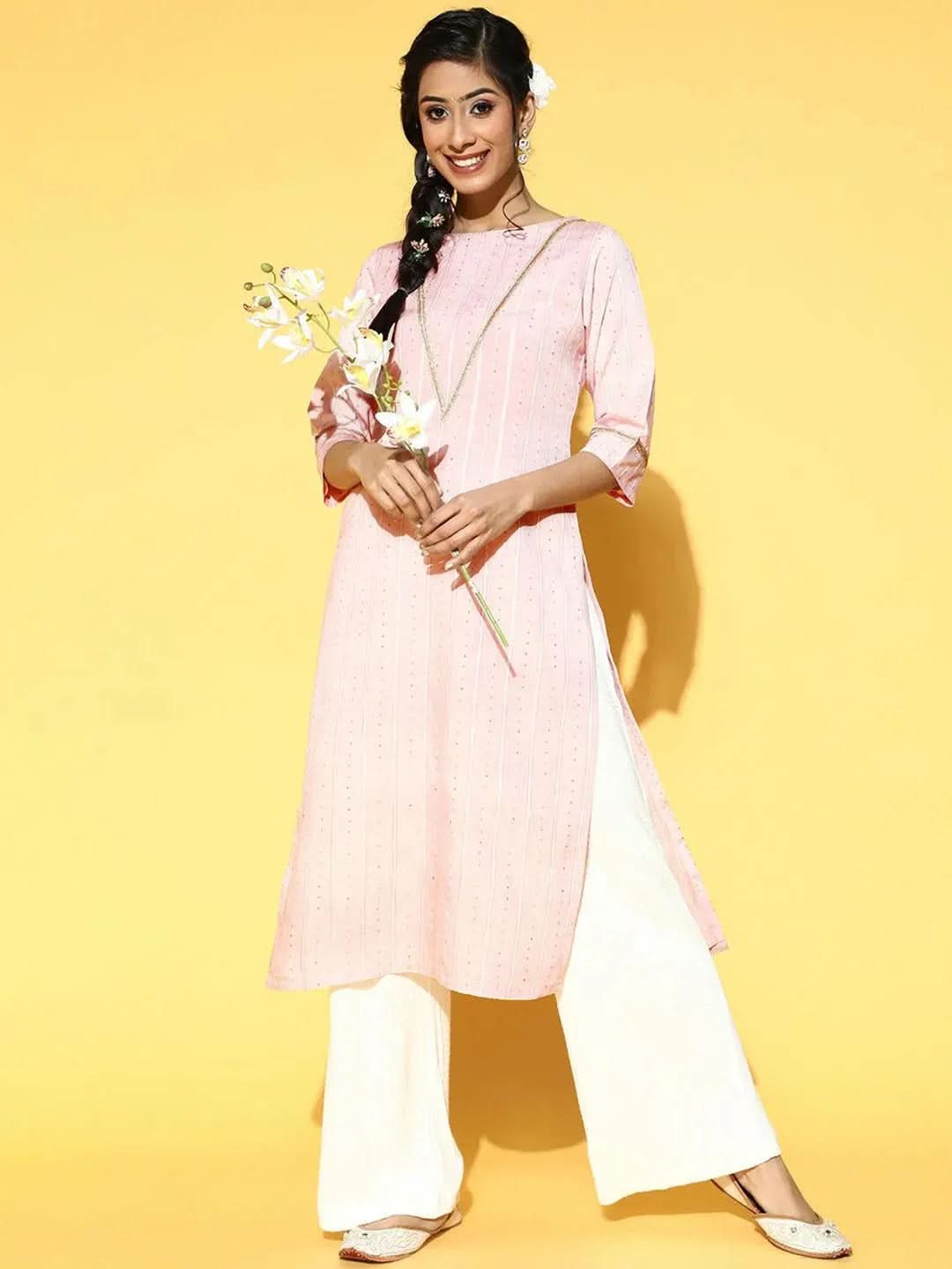 Buy Pink Yoke Design Chanderi Silk Kurta - 23413O-XS | Libas Ethnic Wear Online
Buy Pink Yoke Design Chanderi Silk Kurta - 23413O-XS | Libas Ethnic Wear Online