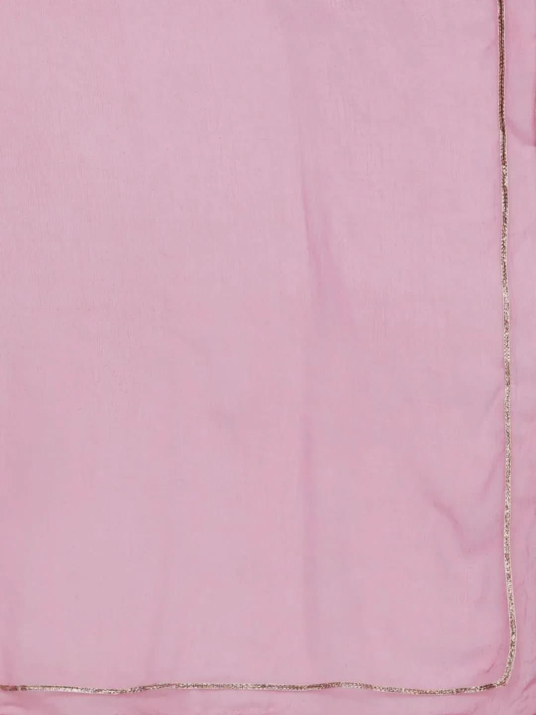 Pink Yoke Design Silk Blend Straight Kurta With Dupatta
Pink Yoke Design Silk Blend Straight Kurta With Dupatta