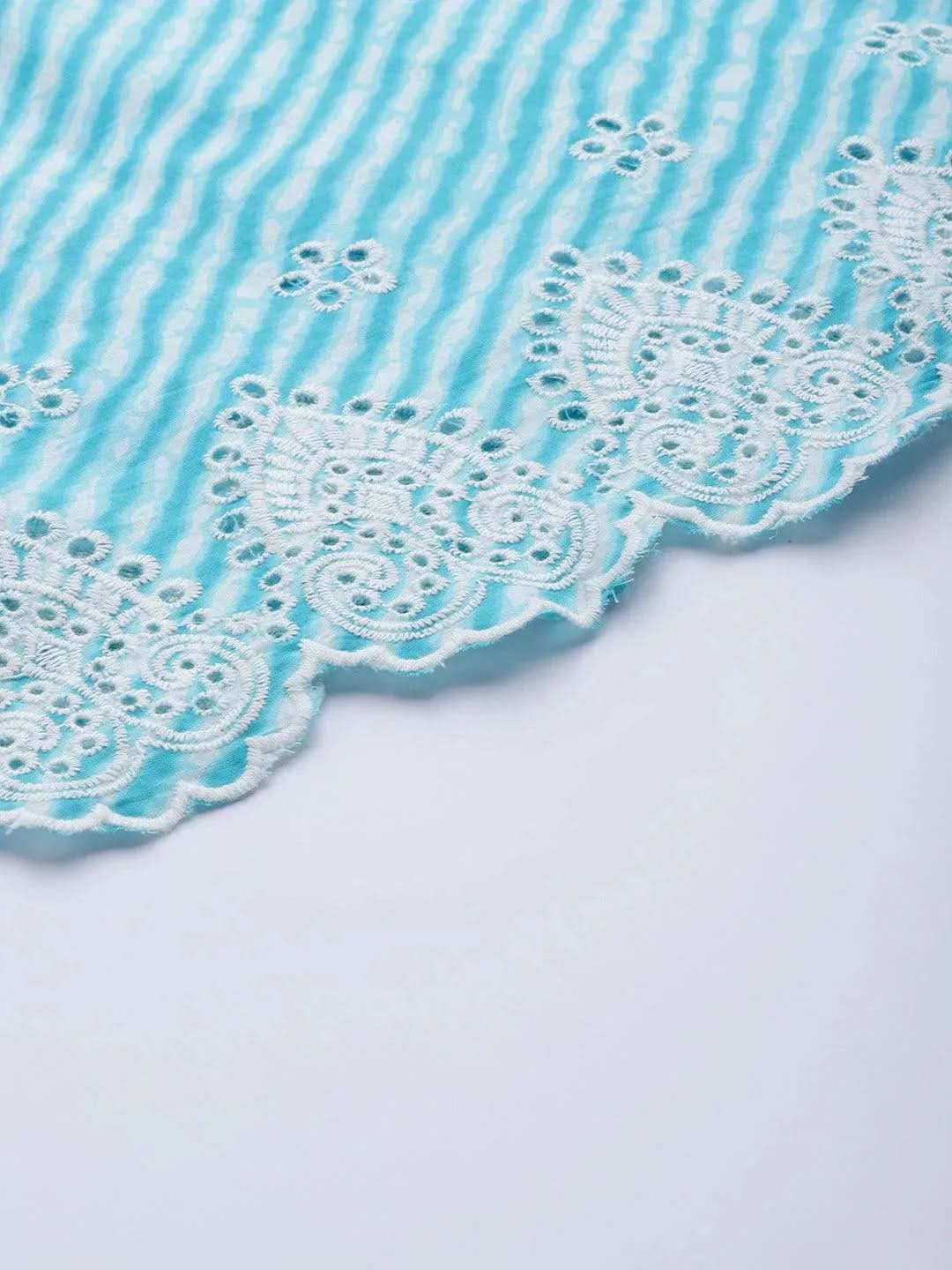 Plus Size Blue Printed Cotton Straight Kurta With Palazzos & Dupatta
Plus Size Blue Printed Cotton Straight Kurta With Palazzos & Dupatta