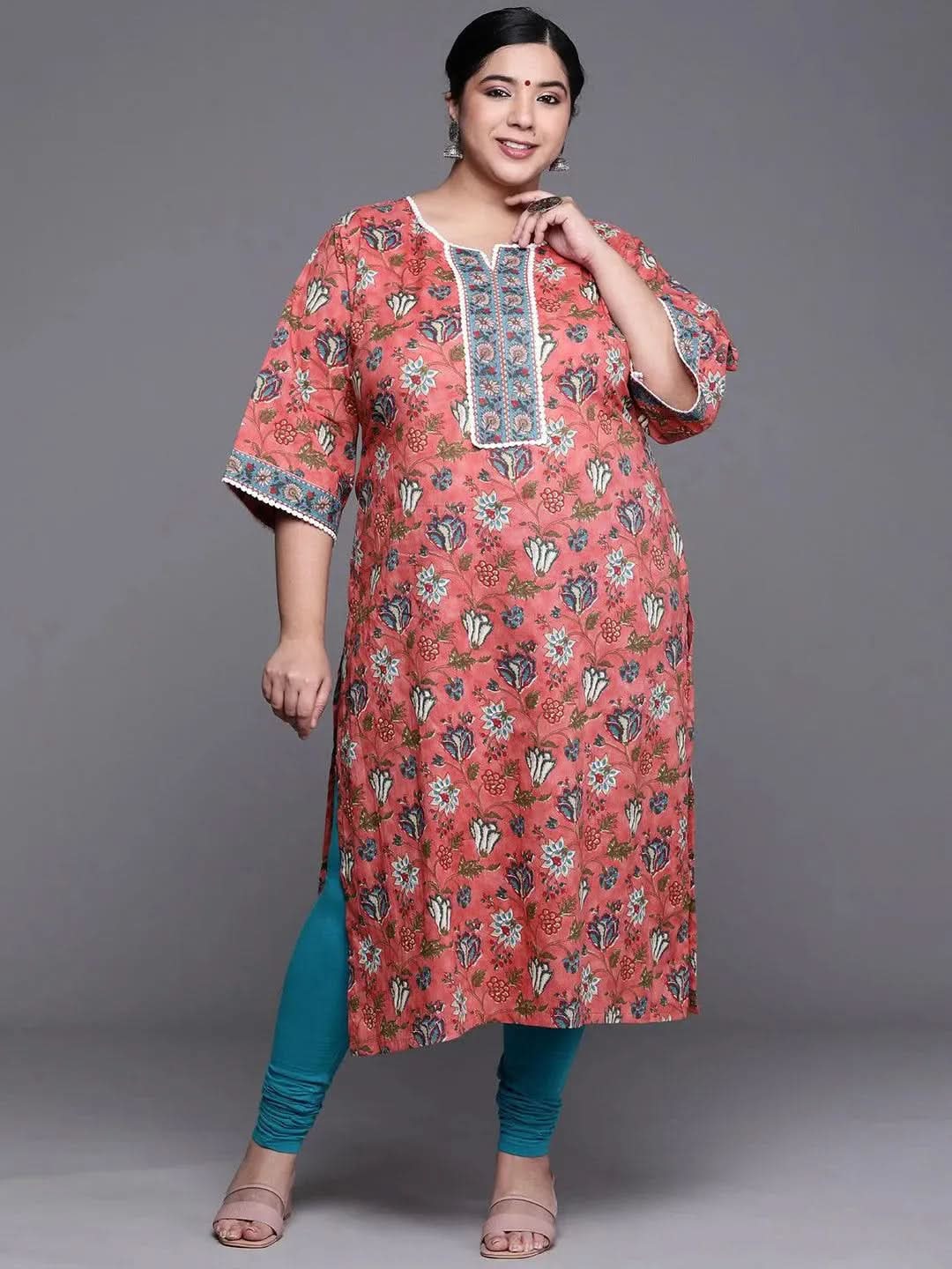 Buy Plus Size Coral Printed Cotton Kurta - 25042O- | Libas Ethnic Wear Online
Buy Plus Size Coral Printed Cotton Kurta - 25042O- | Libas Ethnic Wear Online