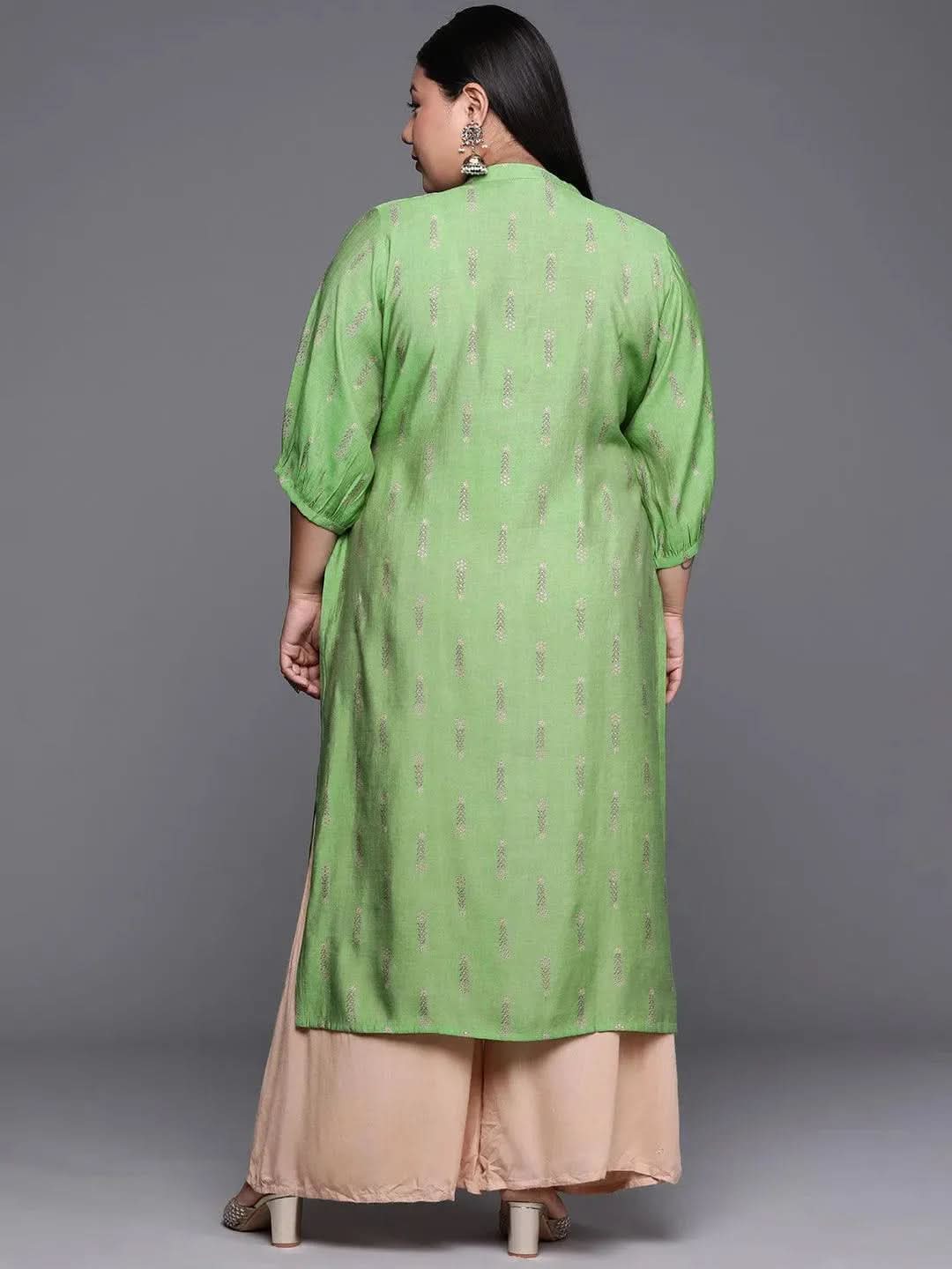 Buy Plus Size Green Printed Chanderi Silk Kurta - 25076O-3XL | Libas Ethnic Wear Online
Buy Plus Size Green Printed Chanderi Silk Kurta - 25076O-3XL | Libas Ethnic Wear Online