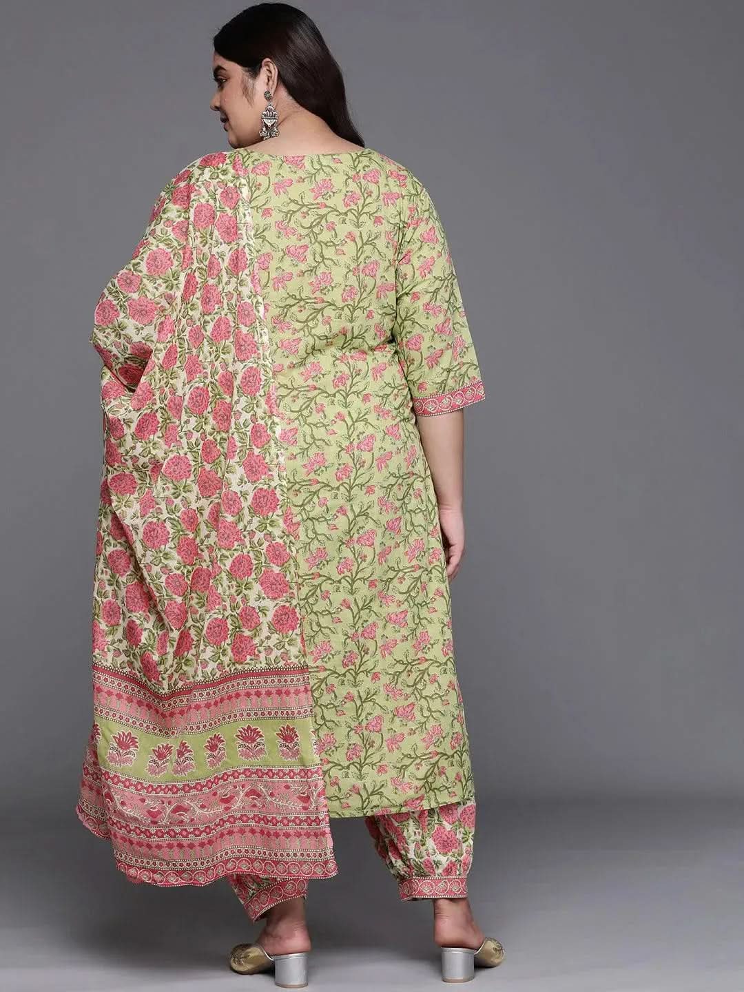Buy Plus Size Green Printed Cotton Suit Set - 15136O-3XL | Libas Ethnic Wear Online
Buy Plus Size Green Printed Cotton Suit Set - 15136O-3XL | Libas Ethnic Wear Online