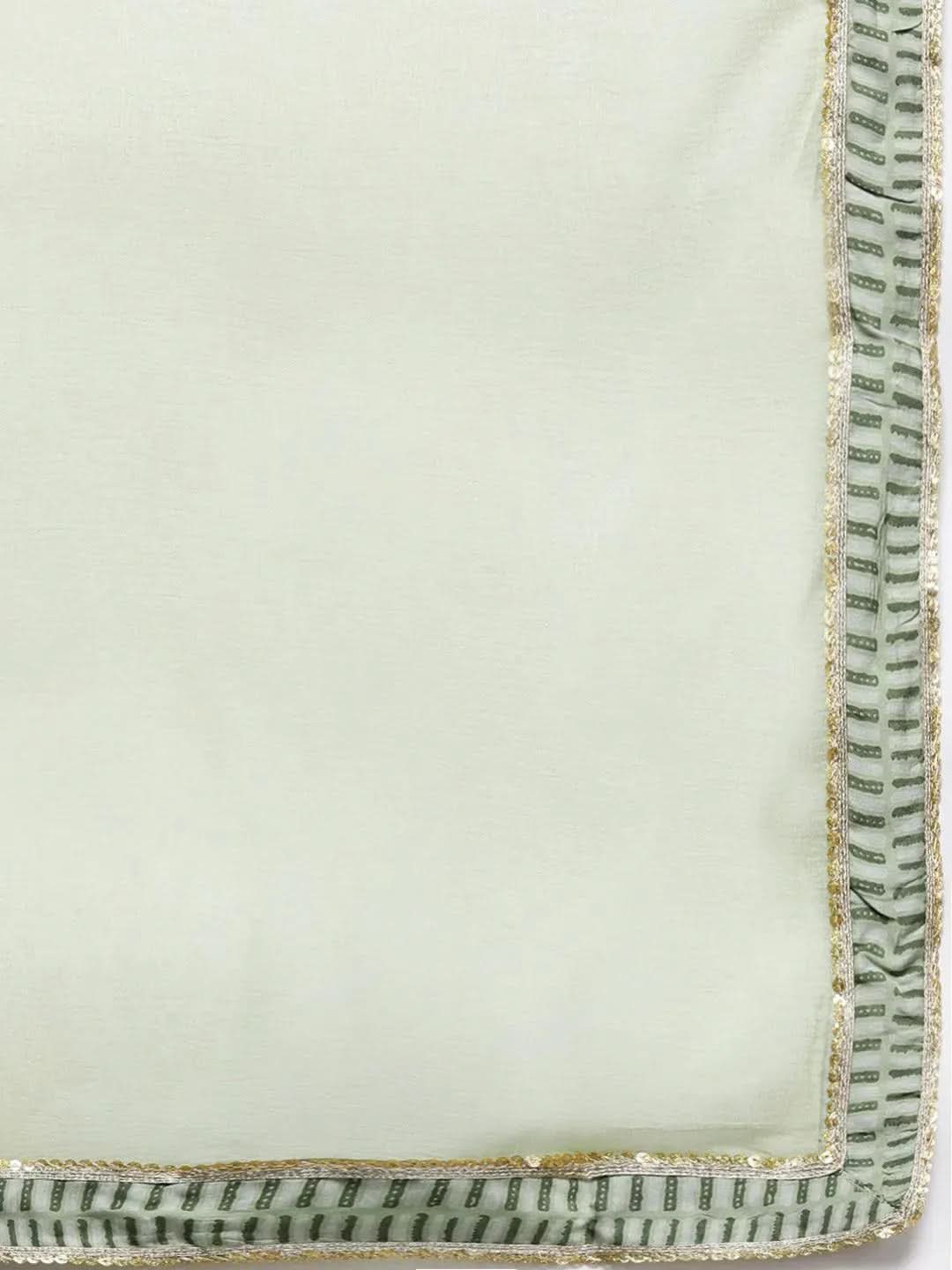 Plus Size Green Printed Silk Blend Straight Kurta With Dupatta
Plus Size Green Printed Silk Blend Straight Kurta With Dupatta