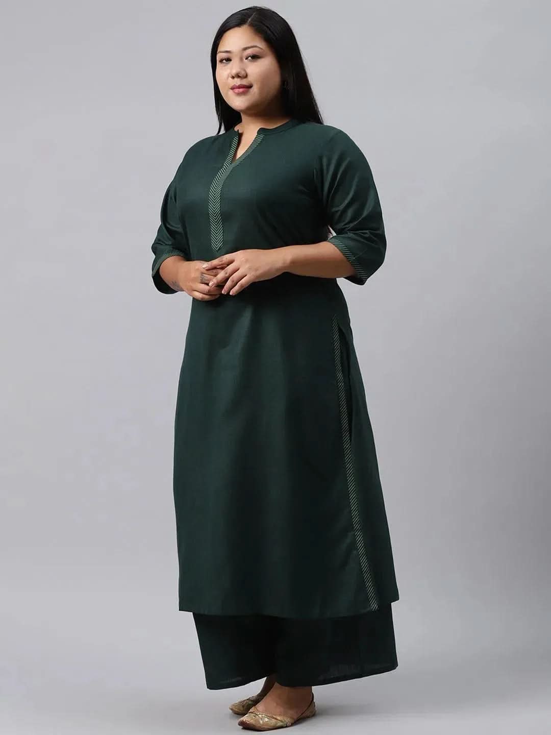 Buy Plus Size Green Solid Cotton Suit Set - 15070- | Libas Ethnic Wear Online
Buy Plus Size Green Solid Cotton Suit Set - 15070- | Libas Ethnic Wear Online