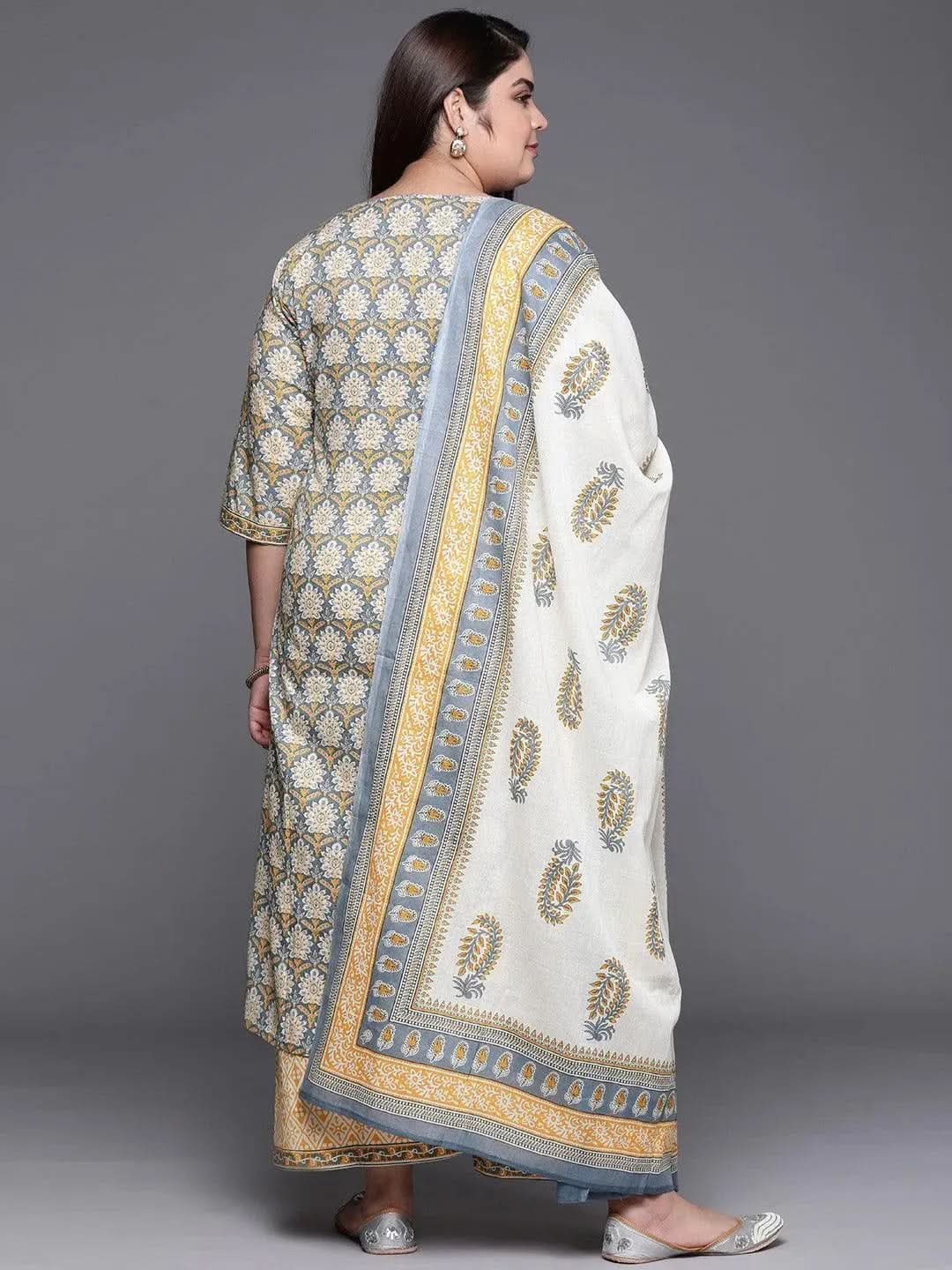 Buy Plus Size Grey Printed Cotton Suit Set - 15088-6XL | Libas Ethnic Wear Online
Buy Plus Size Grey Printed Cotton Suit Set - 15088-6XL | Libas Ethnic Wear Online