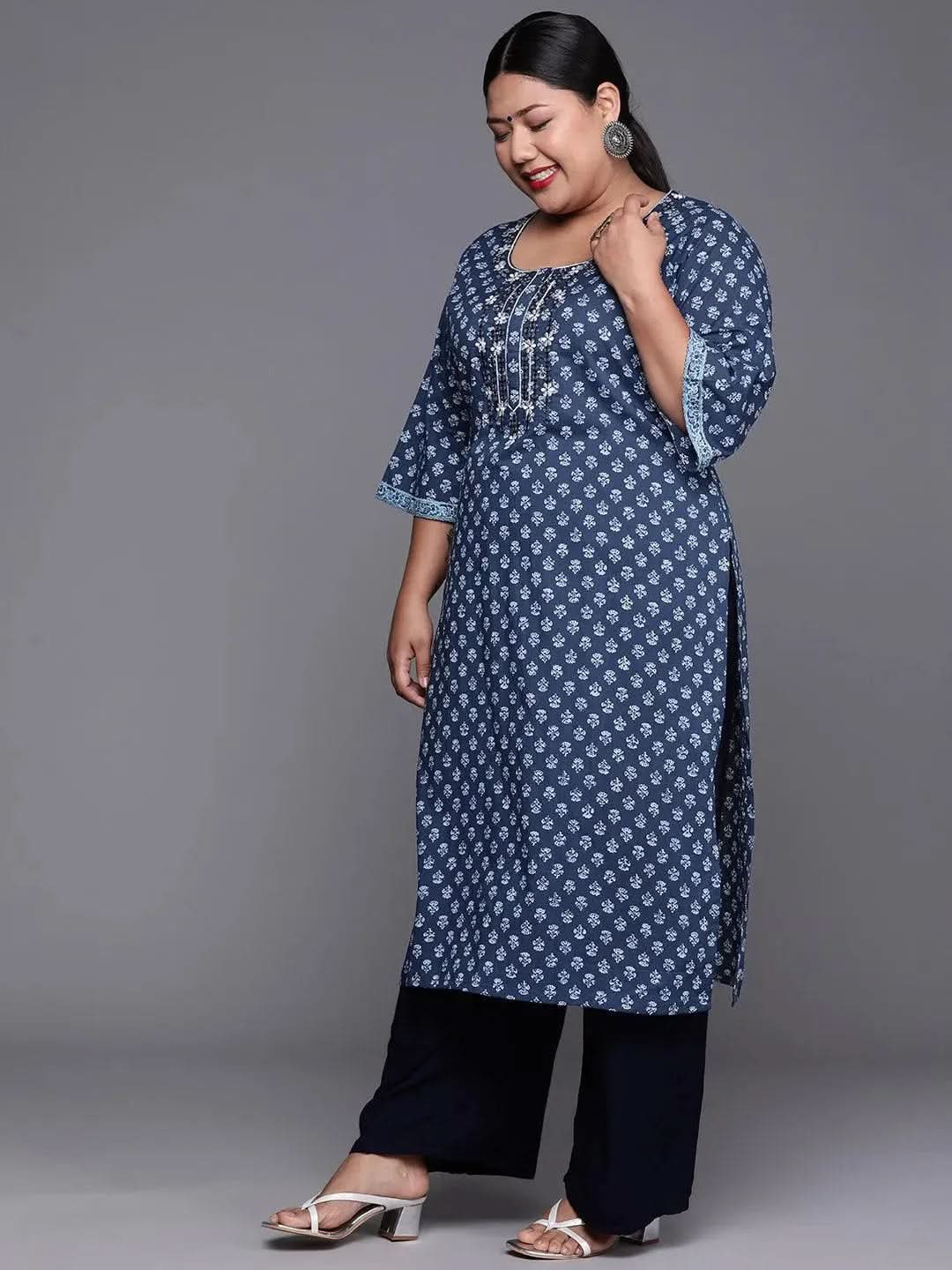 Buy Plus Size Indigo Printed Cotton Kurta - 25057O- | Libas Ethnic Wear Online
Buy Plus Size Indigo Printed Cotton Kurta - 25057O- | Libas Ethnic Wear Online