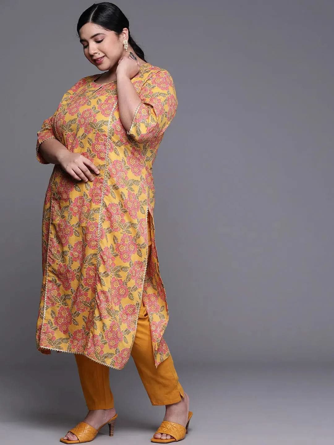Buy Plus Size Mustard Printed Cotton Kurta - 25013O- | Libas Ethnic Wear Online
Buy Plus Size Mustard Printed Cotton Kurta - 25013O- | Libas Ethnic Wear Online