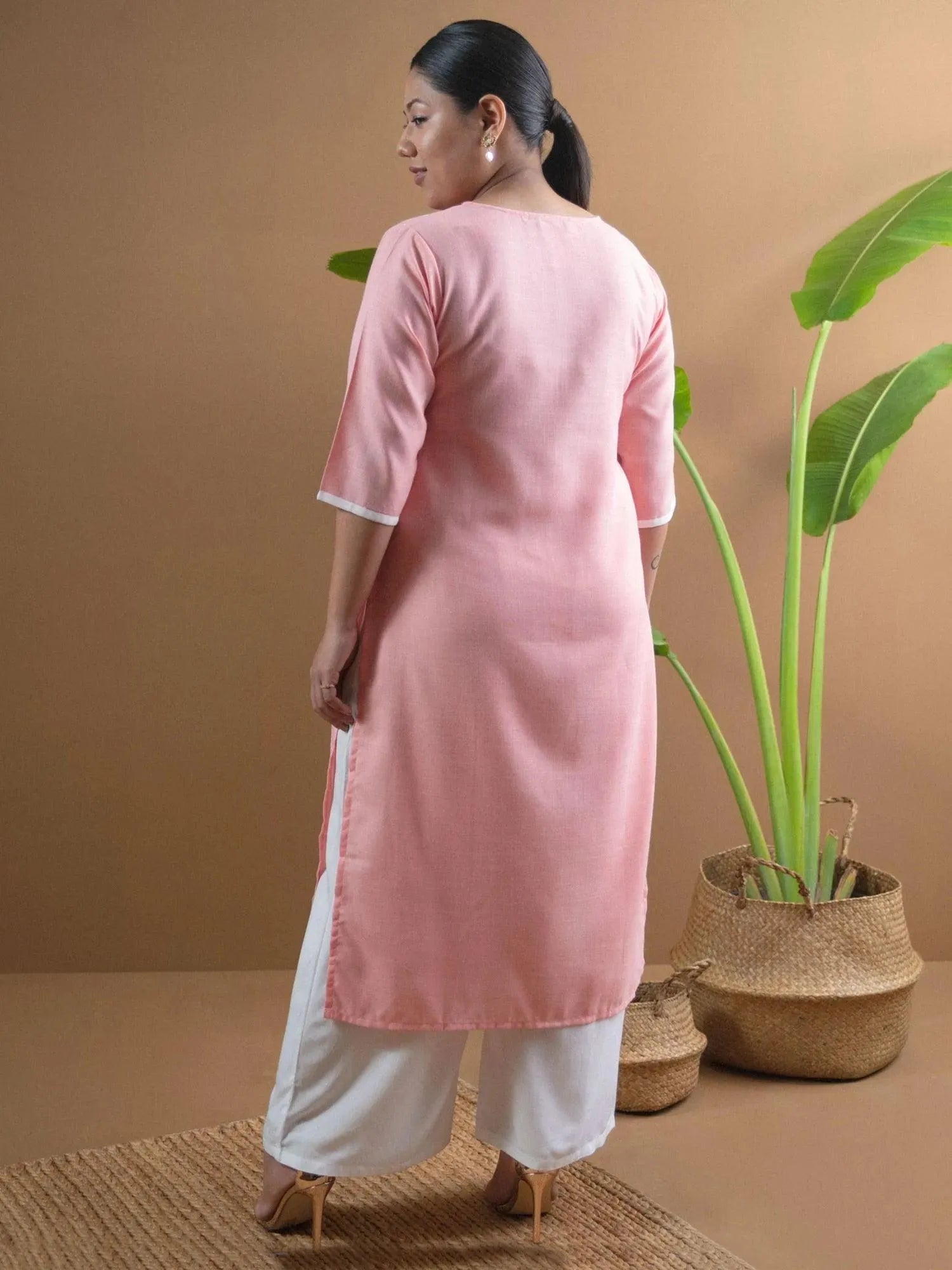 Buy Plus Size Pink Embroidered Cotton Kurta - 11024-3XL | Libas Ethnic Wear Online
Buy Plus Size Pink Embroidered Cotton Kurta - 11024-3XL | Libas Ethnic Wear Online