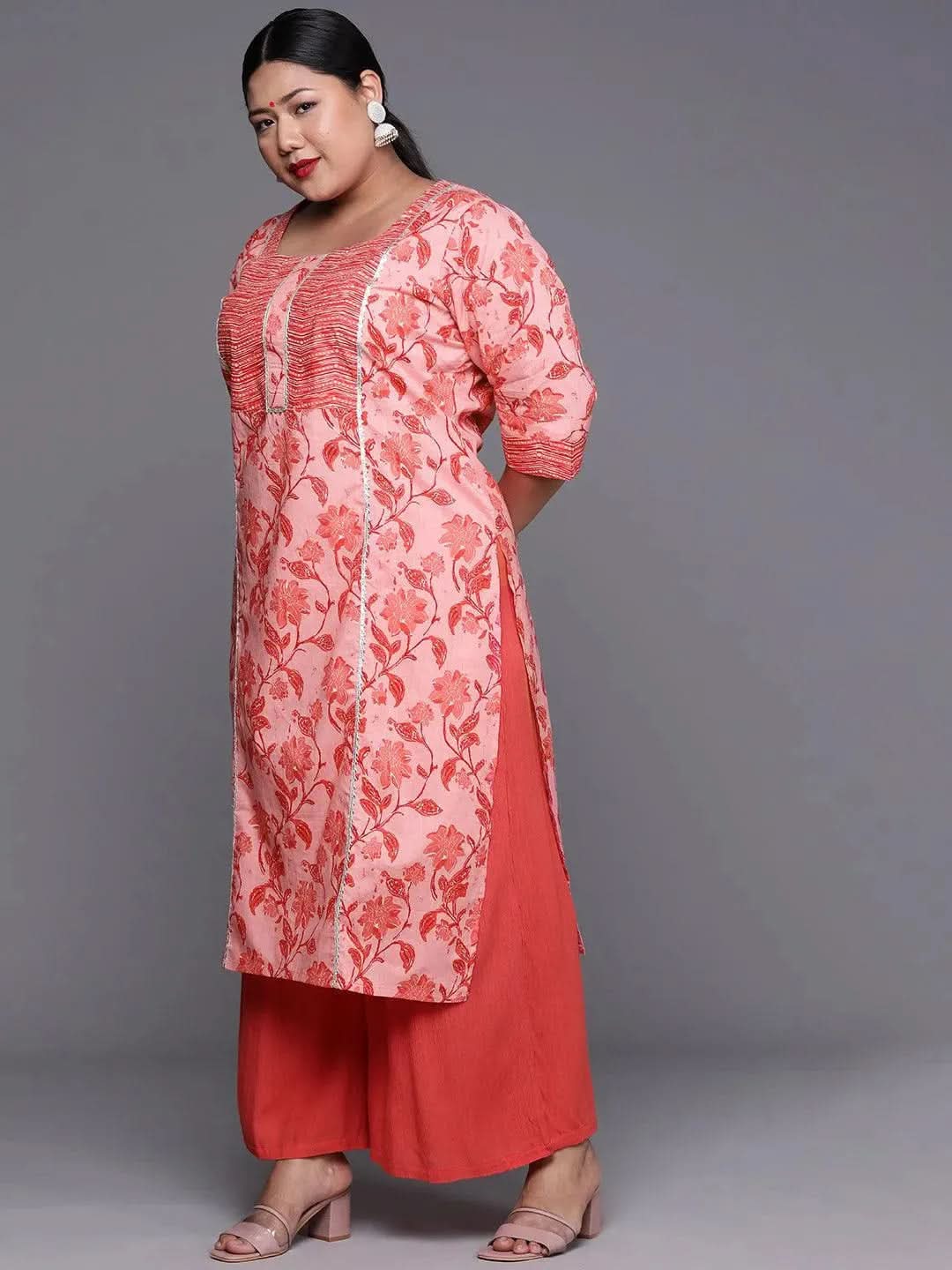Buy Plus Size Pink Printed Cotton Kurta - 25058O- | Libas Ethnic Wear Online
Buy Plus Size Pink Printed Cotton Kurta - 25058O- | Libas Ethnic Wear Online