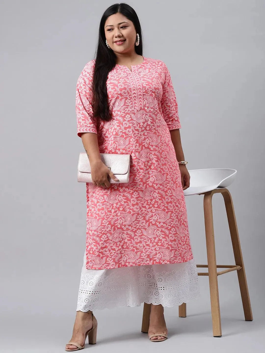Buy Plus Size Pink Printed Cotton Kurta - 11057-6XL | Libas Ethnic Wear Online
Buy Plus Size Pink Printed Cotton Kurta - 11057-6XL | Libas Ethnic Wear Online