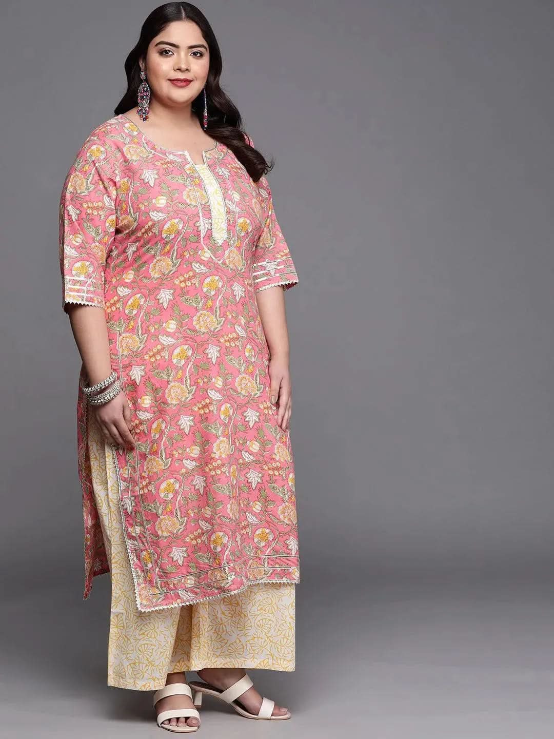 Buy Plus Size Pink Printed Cotton Suit Set - 15160O-3XL | Libas Ethnic Wear Online
Buy Plus Size Pink Printed Cotton Suit Set - 15160O-3XL | Libas Ethnic Wear Online