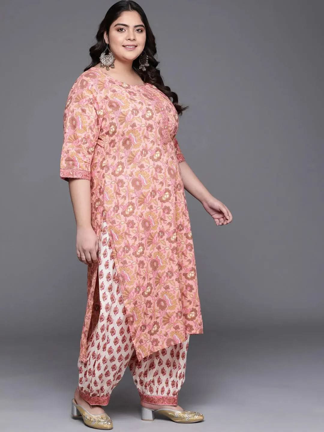 Buy Plus Size Pink Printed Cotton Suit Set - 15134O-3XL | Libas Ethnic Wear Online
Buy Plus Size Pink Printed Cotton Suit Set - 15134O-3XL | Libas Ethnic Wear Online