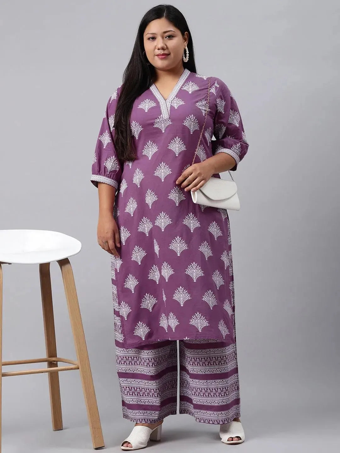 Buy Plus Size Purple Printed Cotton Kurta - 11087-6XL | Libas Ethnic Wear Online
Buy Plus Size Purple Printed Cotton Kurta - 11087-6XL | Libas Ethnic Wear Online