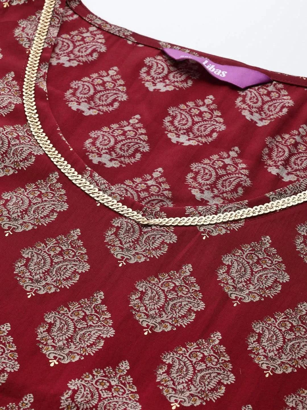 Plus Size Red Printed Silk Straight Kurta
Plus Size Red Printed Silk Straight Kurta