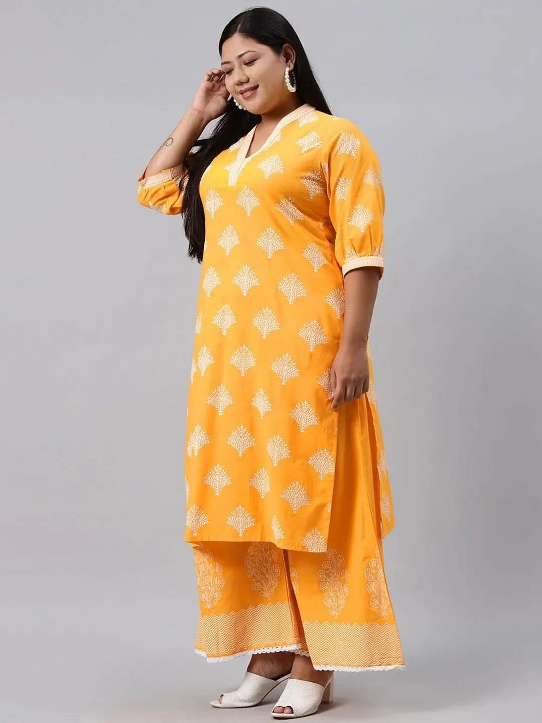 Buy Plus Size Yellow Printed Cotton Kurta - 11088-6XL | Libas Ethnic Wear Online
Buy Plus Size Yellow Printed Cotton Kurta - 11088-6XL | Libas Ethnic Wear Online