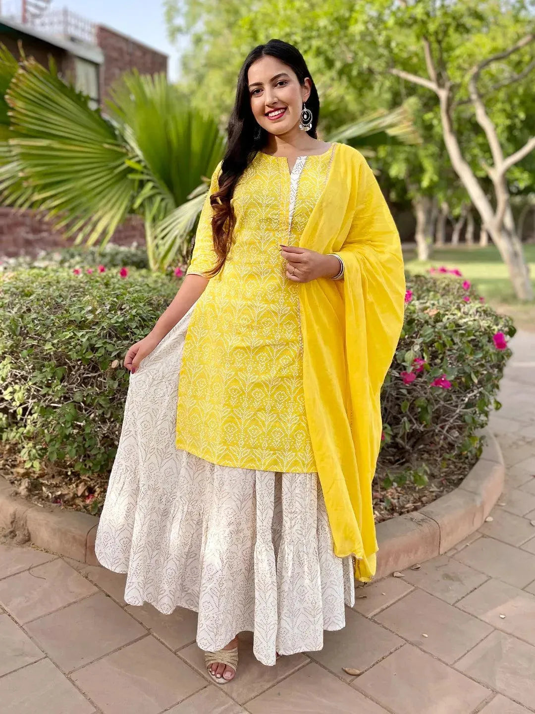Yellow plus size suit cheap
