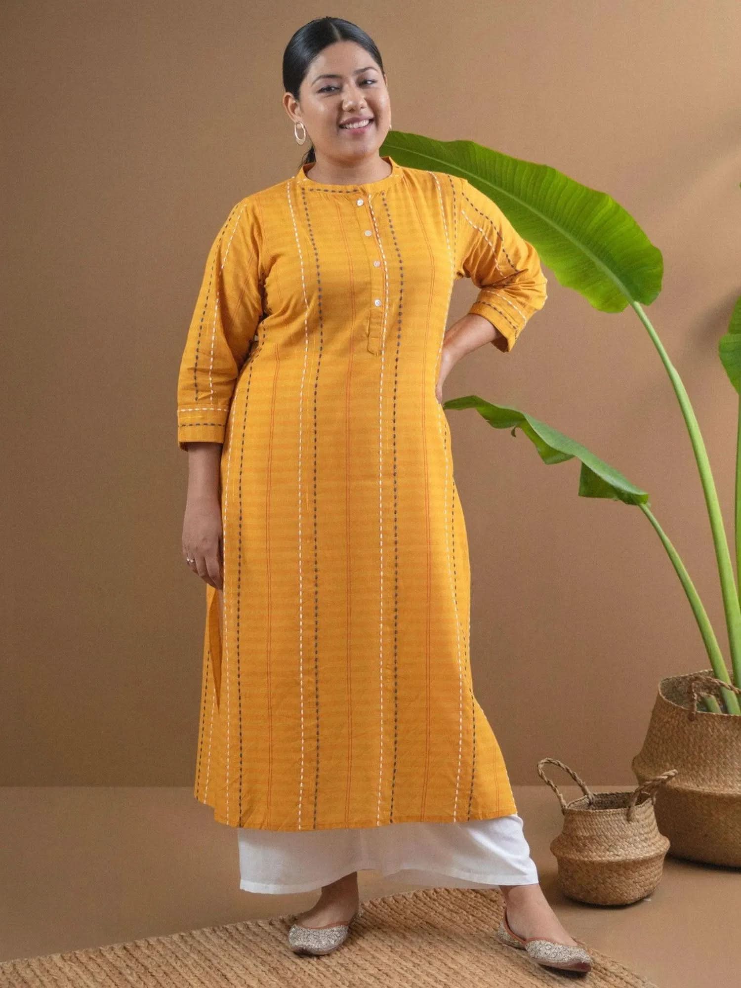 Buy Yellow Striped Straight Kurta Online | Libas
Buy Yellow Striped Straight Kurta Online | Libas