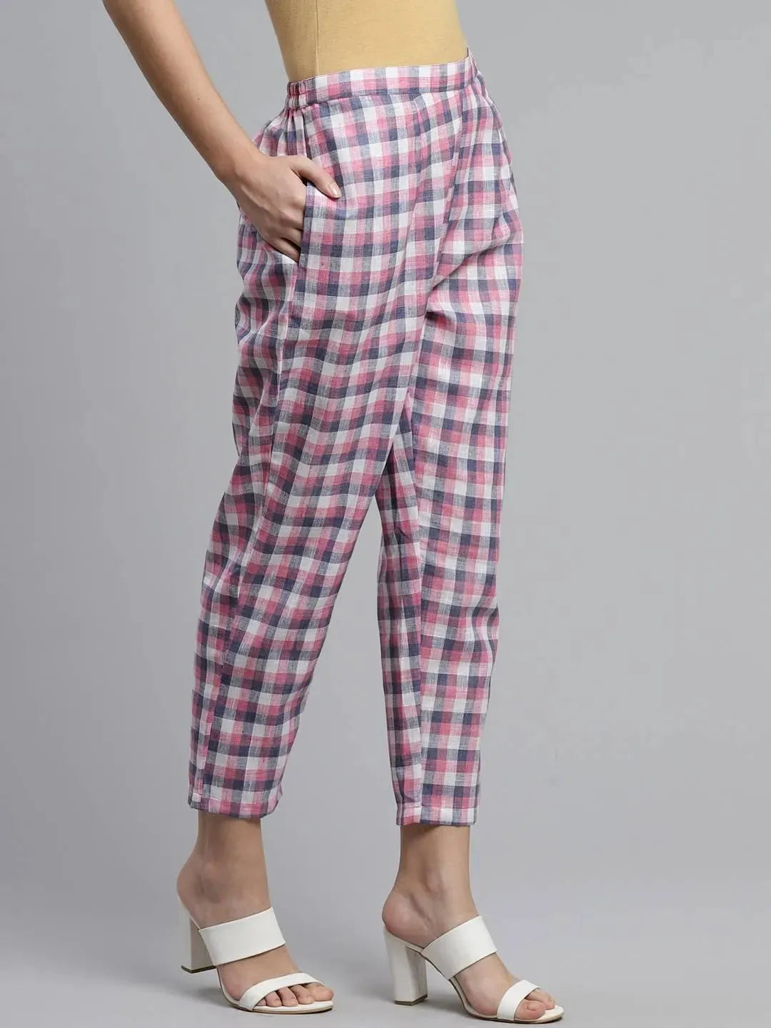 Buy Purple Checkered Cotton Trousers - PL738-S | Libas Ethnic Wear Online
Buy Purple Checkered Cotton Trousers - PL738-S | Libas Ethnic Wear Online