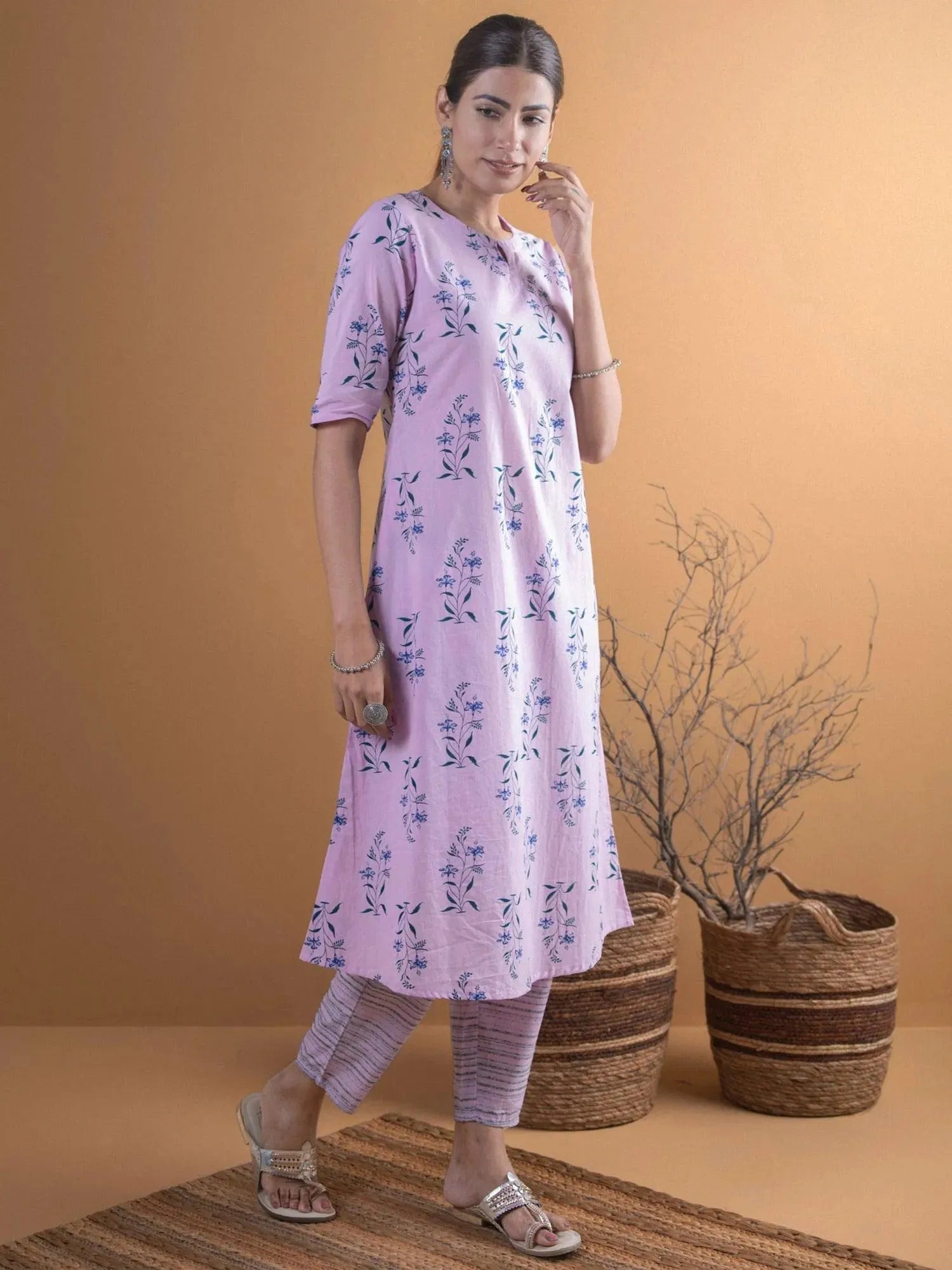 Buy Purple Printed Cotton Kurta Set - 6410F-XS | Libas Ethnic Wear Online
Buy Purple Printed Cotton Kurta Set - 6410F-XS | Libas Ethnic Wear Online