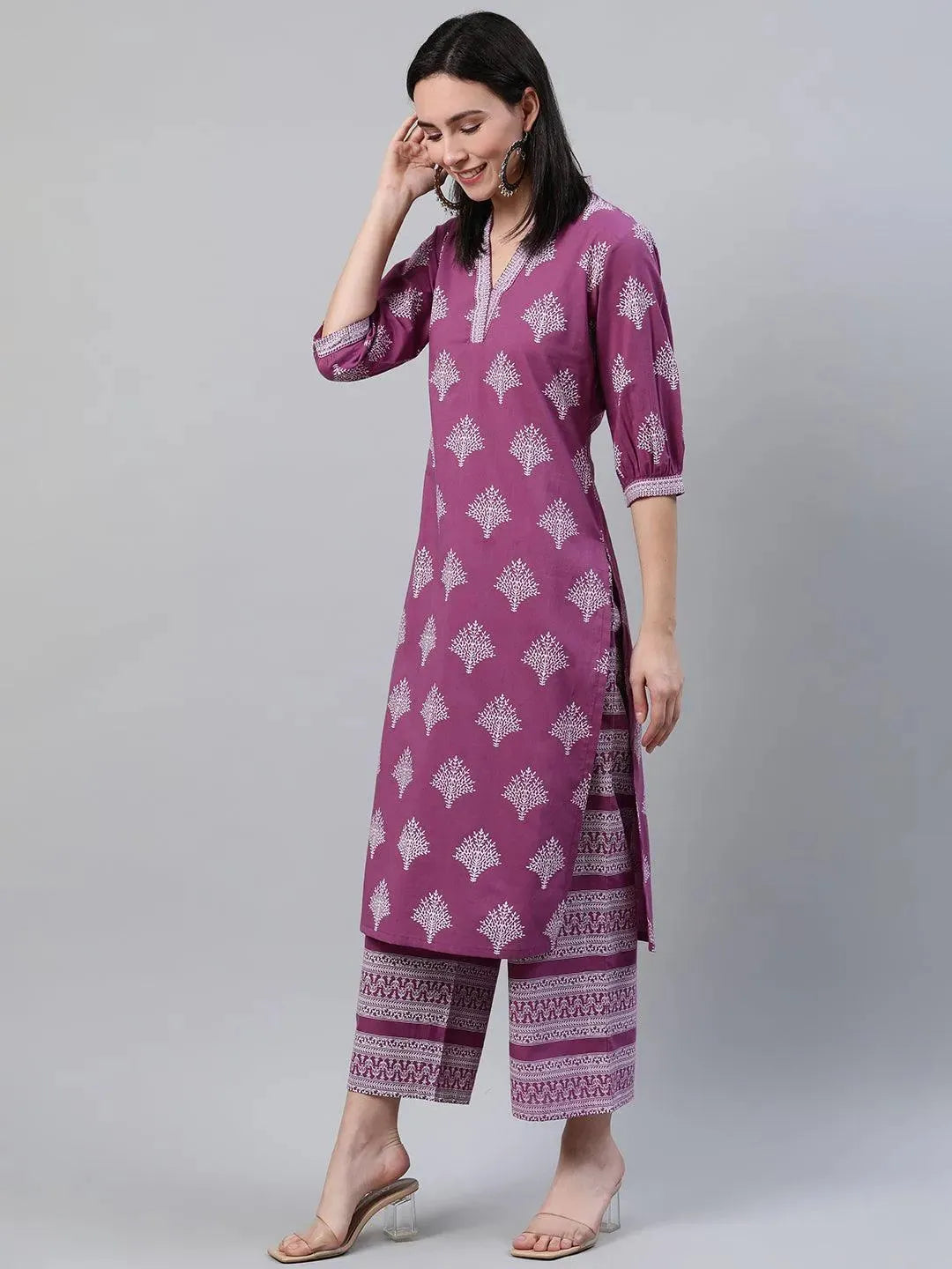 Buy Purple Printed Cotton Kurta - 22005O- | Libas Ethnic Wear Online
Buy Purple Printed Cotton Kurta - 22005O- | Libas Ethnic Wear Online