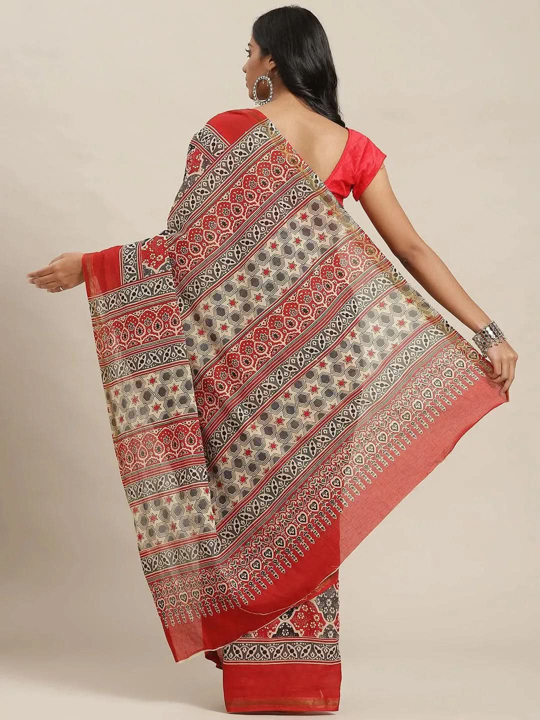 Buy Red Printed Cotton Saree - 14711 | Libas Ethnic Wear Online
Buy Red Printed Cotton Saree - 14711 | Libas Ethnic Wear Online