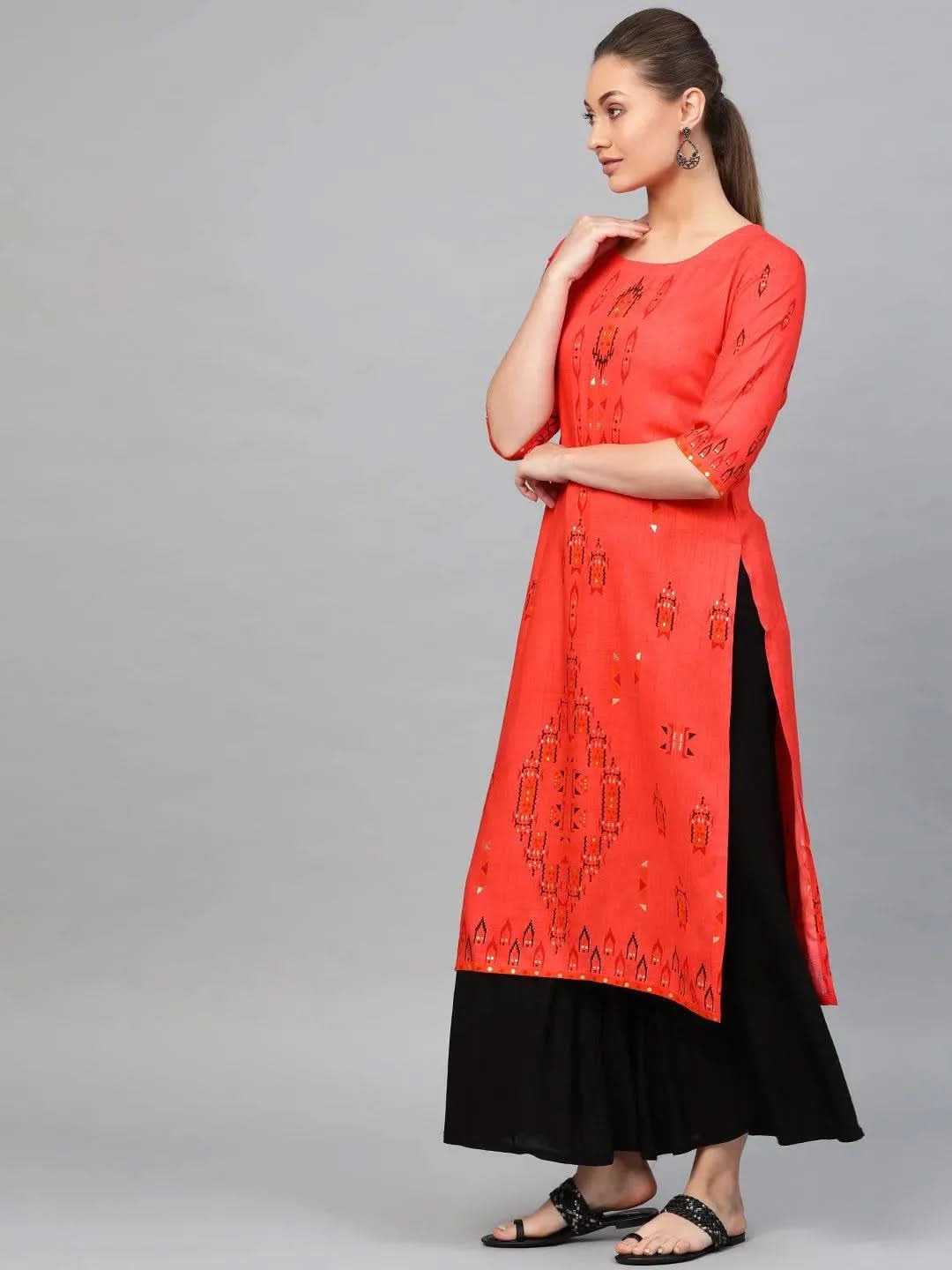 Buy Red Printed Rayon Kurta - 8763A- | Libas Ethnic Wear Online
Buy Red Printed Rayon Kurta - 8763A- | Libas Ethnic Wear Online