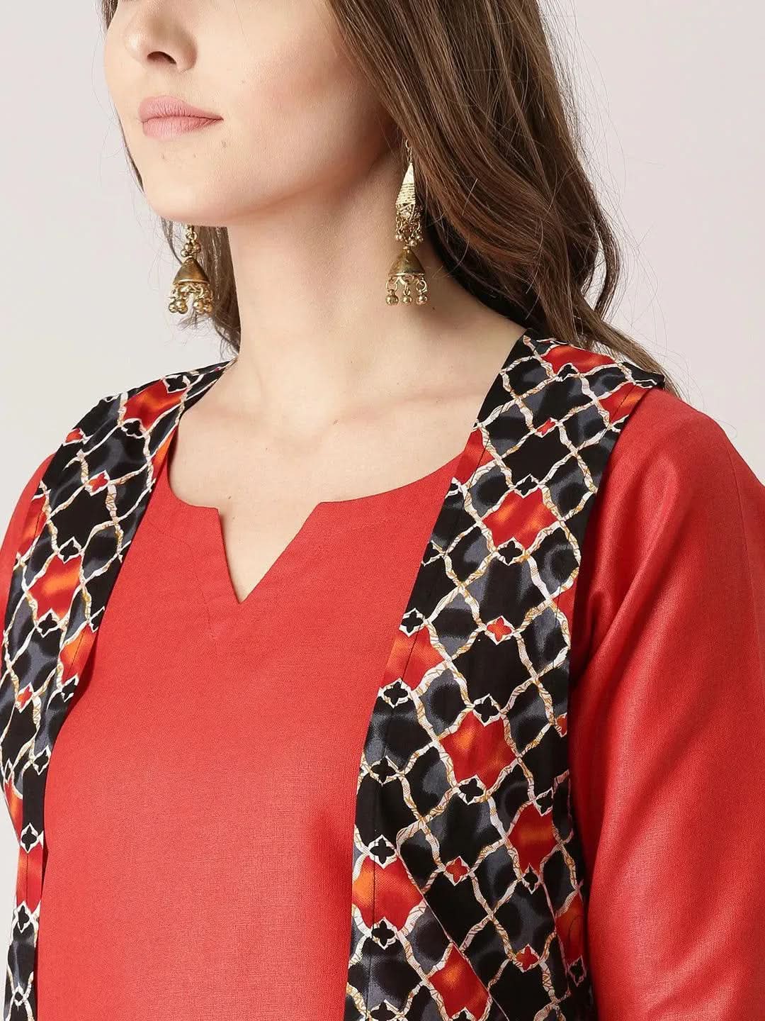 Buy Red Solid Cotton Kurta Set - 5353-XS | Libas Ethnic Wear Online 
Buy Red Solid Cotton Kurta Set - 5353-XS | Libas Ethnic Wear Online