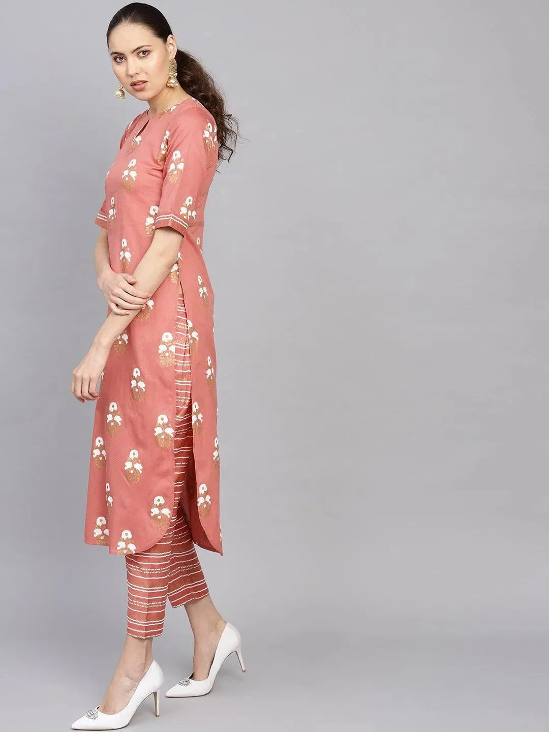Buy Rust Printed Cotton Kurta Set - 6370MJ- | Libas Ethnic Wear Online
Buy Rust Printed Cotton Kurta Set - 6370MJ- | Libas Ethnic Wear Online