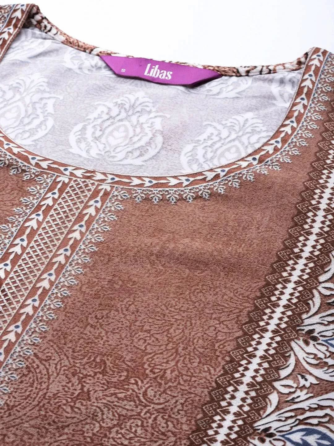 Rust Printed Velvet Straight Kurta With Dupatta
Rust Printed Velvet Straight Kurta With Dupatta