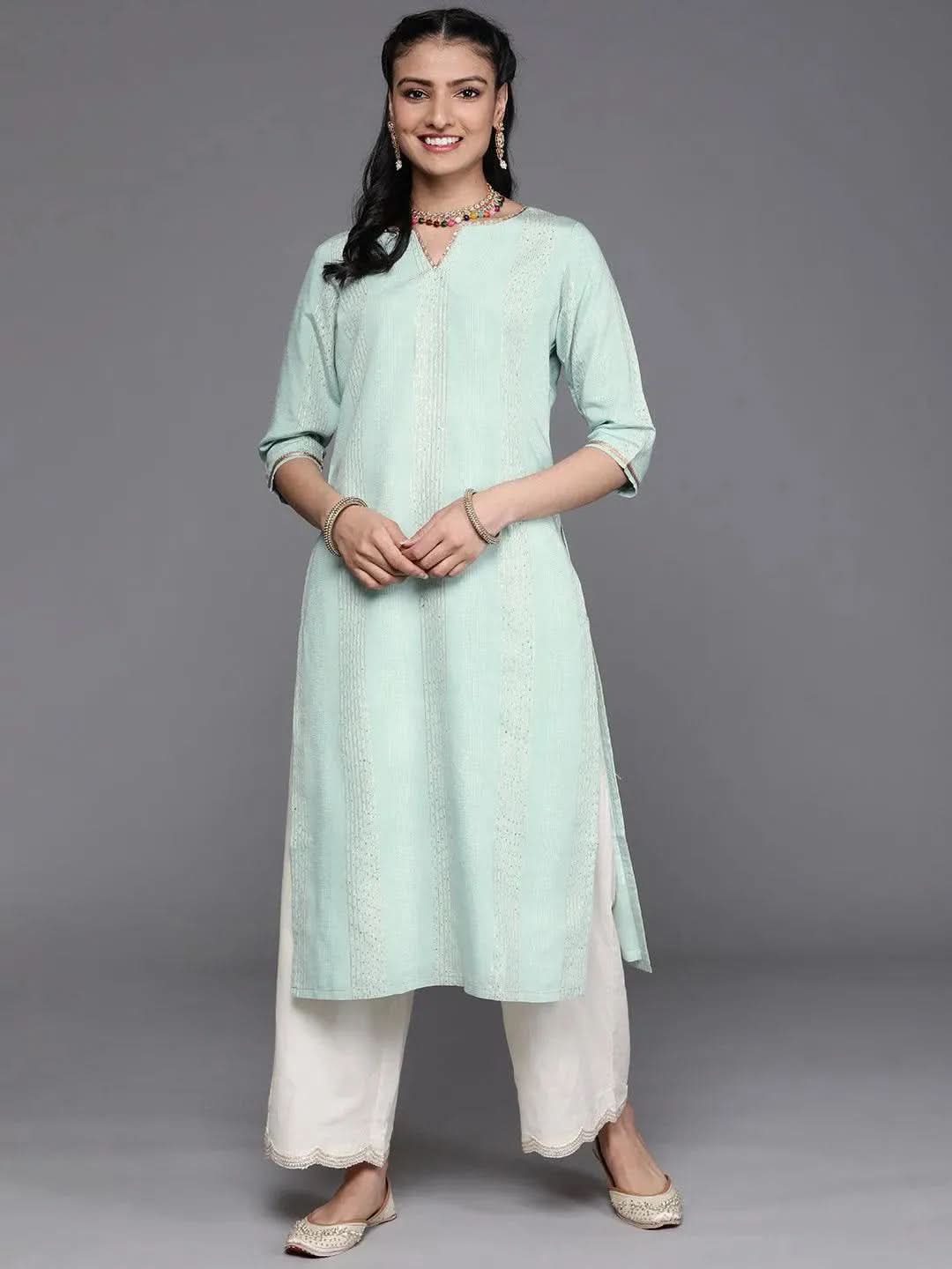 Buy Sea Green Embellished Chanderi Silk Kurta - 23415O- | Libas Ethnic Wear Online
Buy Sea Green Embellished Chanderi Silk Kurta - 23415O- | Libas Ethnic Wear Online