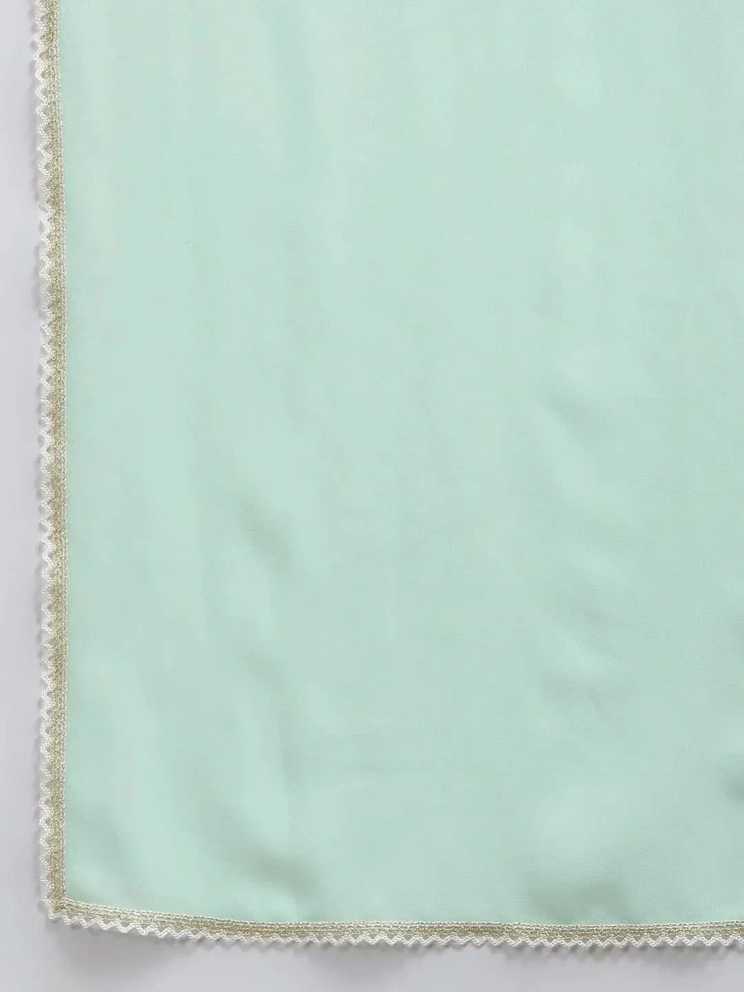 Sea Green Embroidered Georgette Straight Kurta With Dupatta
Sea Green Embroidered Georgette Straight Kurta With Dupatta