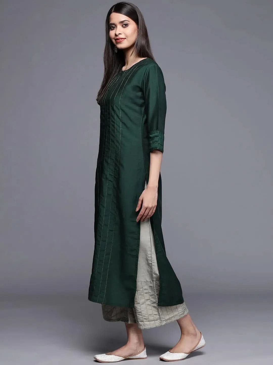 Buy Teal Solid Chanderi Silk Kurta - 22147O- | Libas Ethnic Wear Online
Buy Teal Solid Chanderi Silk Kurta - 22147O- | Libas Ethnic Wear Online