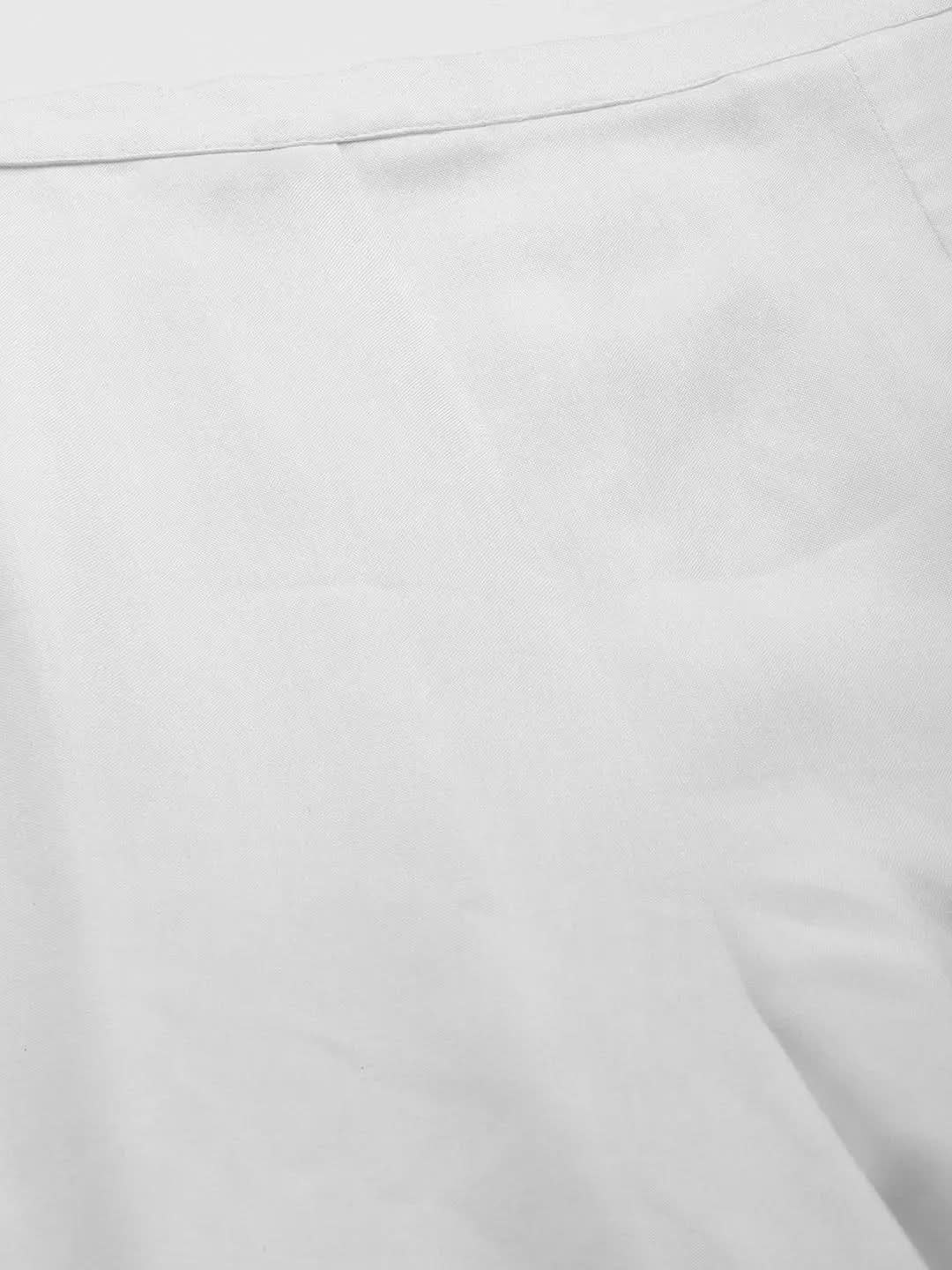 White Hem Design Rayon Palazzos
White Hem Design Rayon Palazzos
