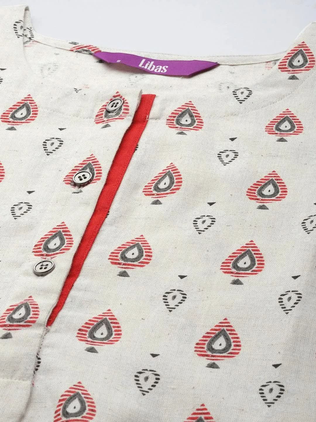 Buy White Printed Cotton Kurta - 23346O-XXL | Libas Ethnic Wear Online
Buy White Printed Cotton Kurta - 23346O-XXL | Libas Ethnic Wear Online