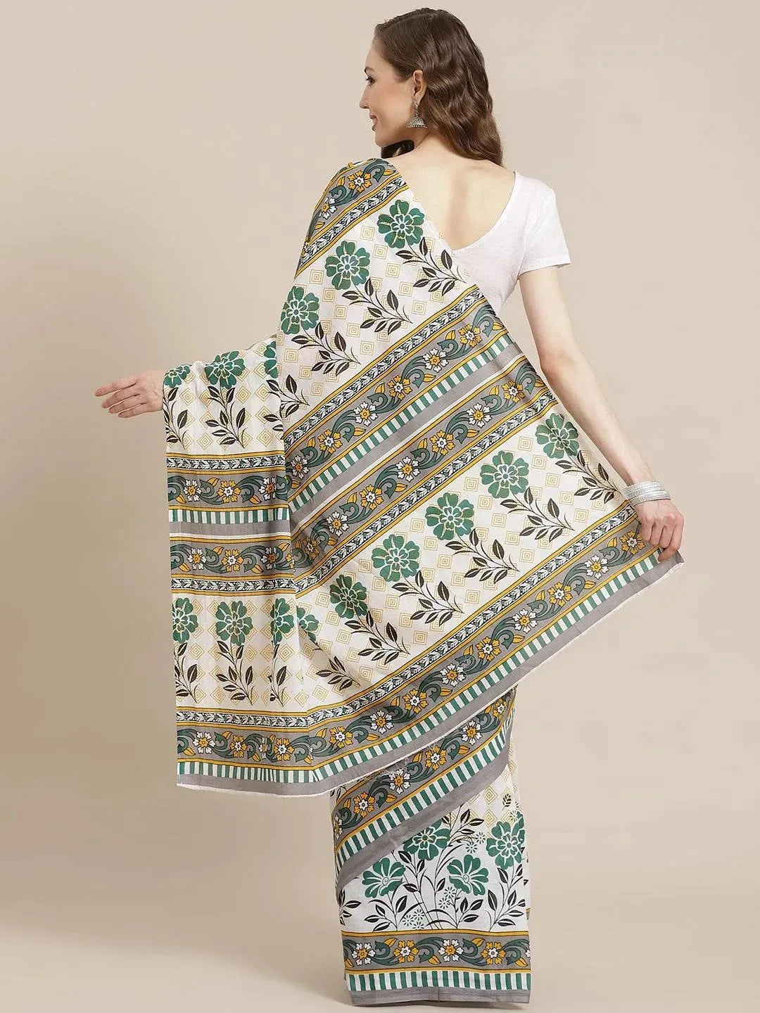 Buy White Printed Cotton Saree - 14568 | Libas Ethnic Wear Online
Buy White Printed Cotton Saree - 14568 | Libas Ethnic Wear Online