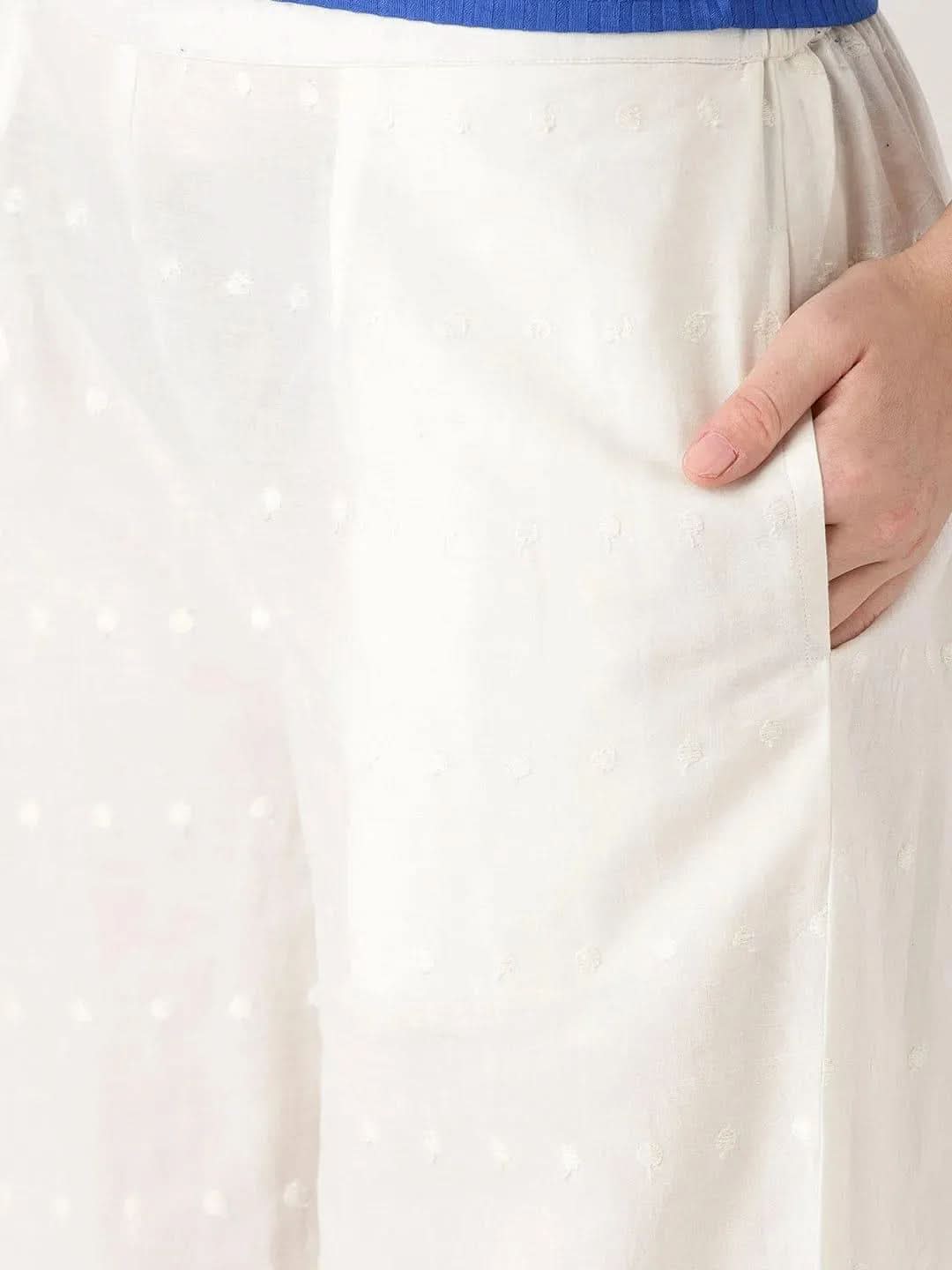 White Solid Cotton Palazzos
White Solid Cotton Palazzos