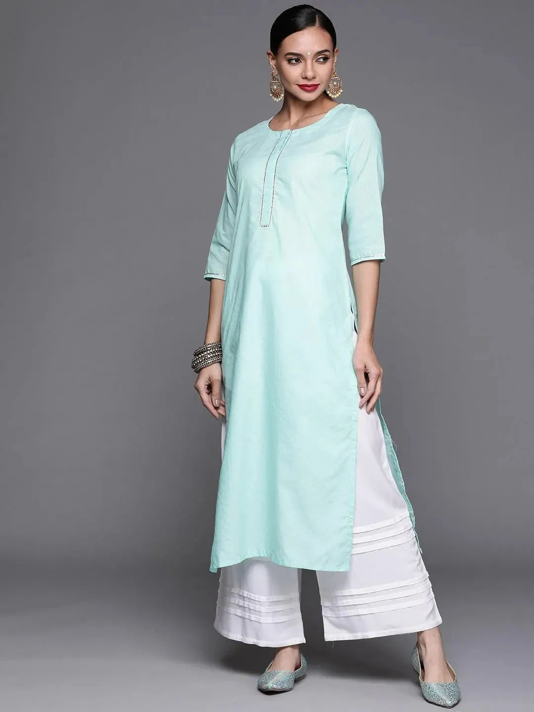 Buy White Solid Rayon Palazzos - PL919O-S | Libas Ethnic Wear Online 
Buy White Solid Rayon Palazzos - PL919O-S | Libas Ethnic Wear Online