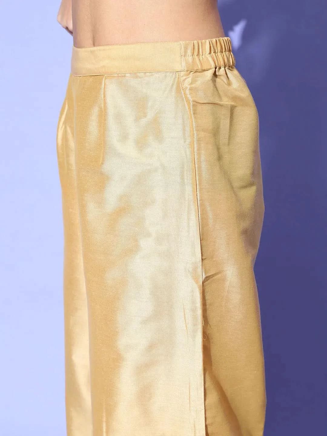 Yellow Chanderi Woven Design Straight Kurta
Yellow Chanderi Woven Design Straight Kurta