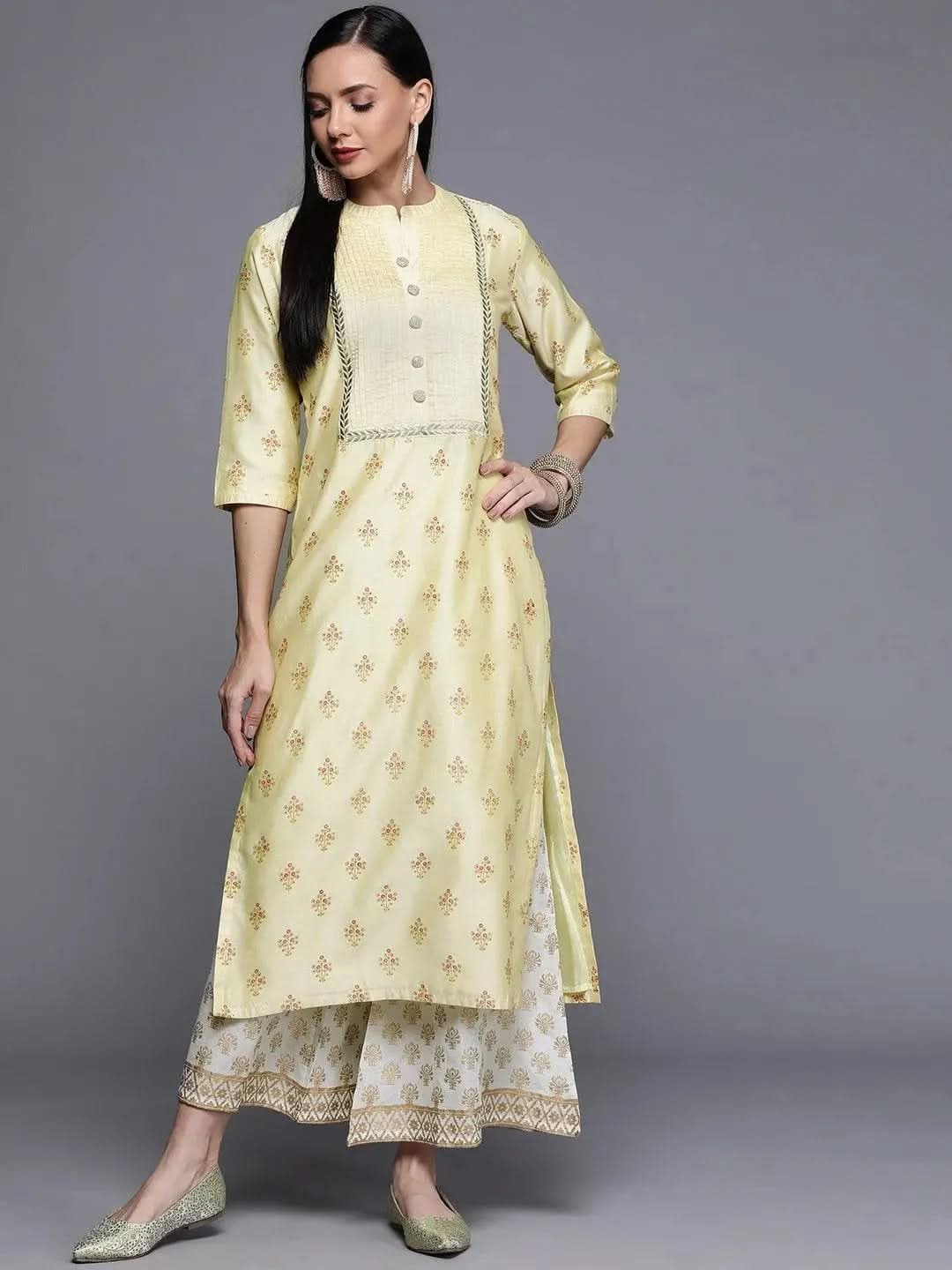 Buy Yellow Printed Chanderi Silk Kurta - 22138O- | Libas Ethnic Wear Online 
Buy Yellow Printed Chanderi Silk Kurta - 22138O- | Libas Ethnic Wear Online