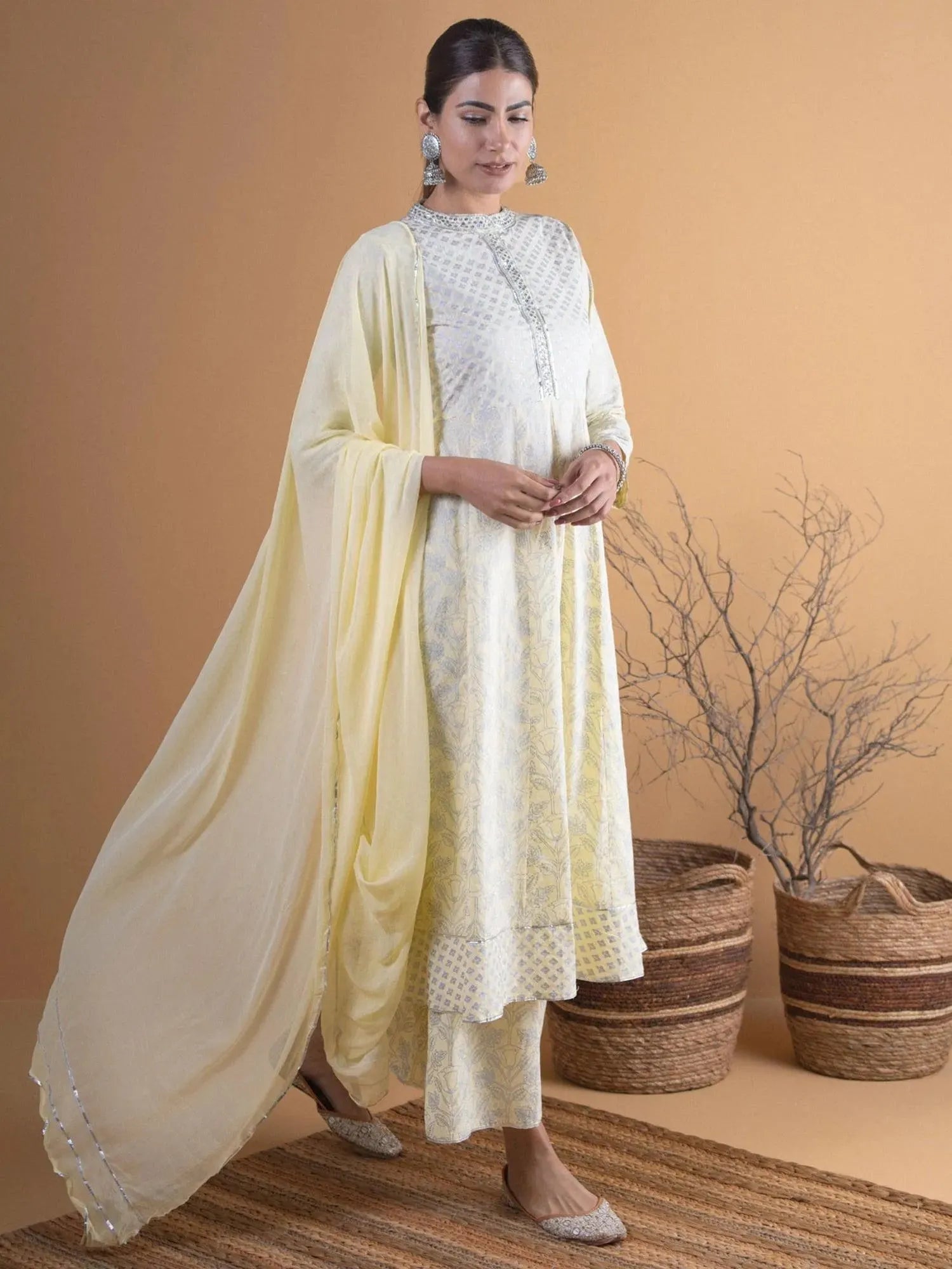 Buy Pastel Yellow Printed Cotton Suit Set -5717- | Libas Ethnic Wear Online
Buy Pastel Yellow Printed Cotton Suit Set -5717- | Libas Ethnic Wear Online