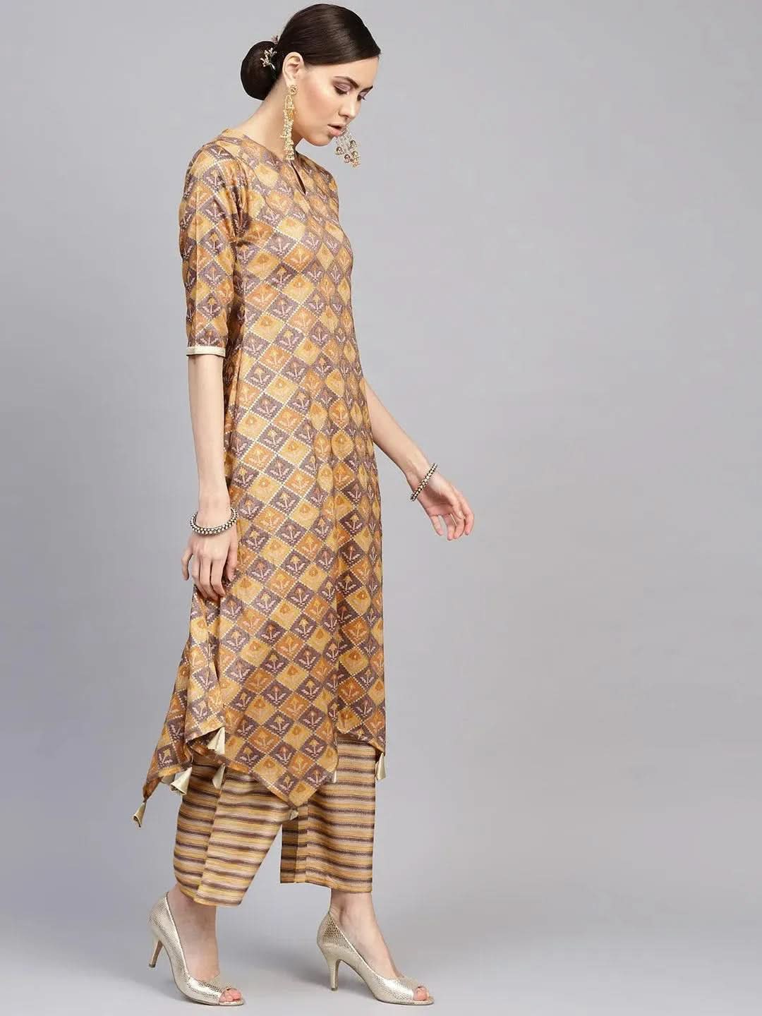 Buy Yellow Printed Cotton Blend Kurta Set - 6427-XS | Libas Ethnic Wear Online
Buy Yellow Printed Cotton Blend Kurta Set - 6427-XS | Libas Ethnic Wear Online