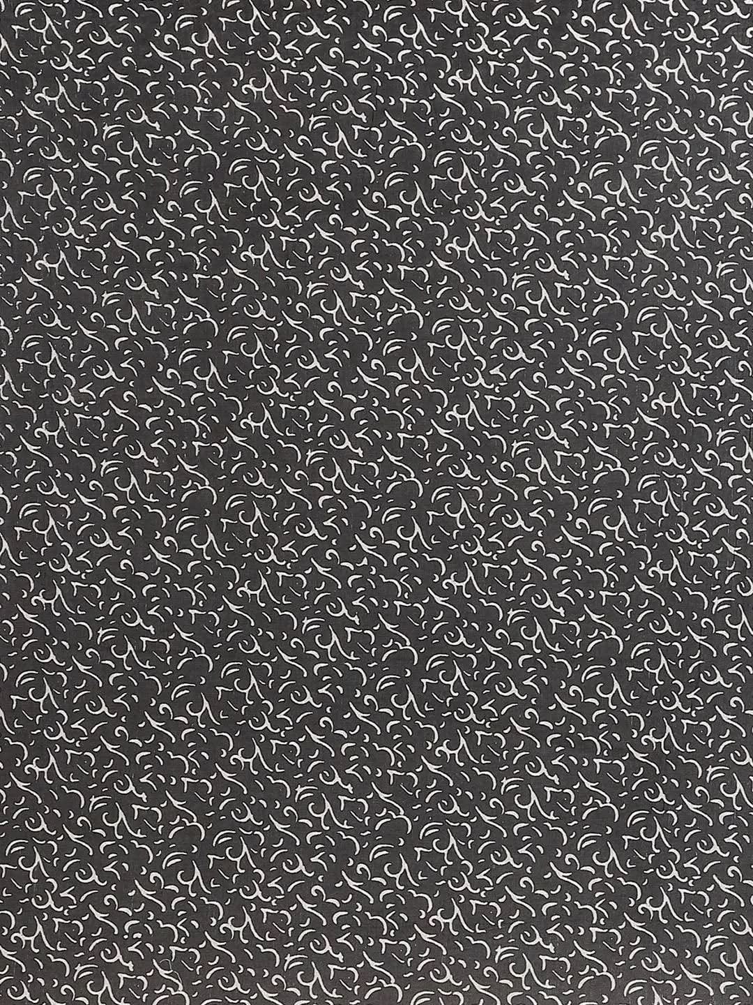 Yellow Printed Cotton Saree - Libas