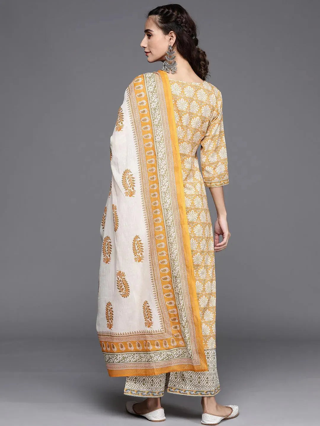 Buy Yellow Printed Cotton Suit Set - 20338F- | Libas Ethnic Wear Online
Buy Yellow Printed Cotton Suit Set - 20338F- | Libas Ethnic Wear Online