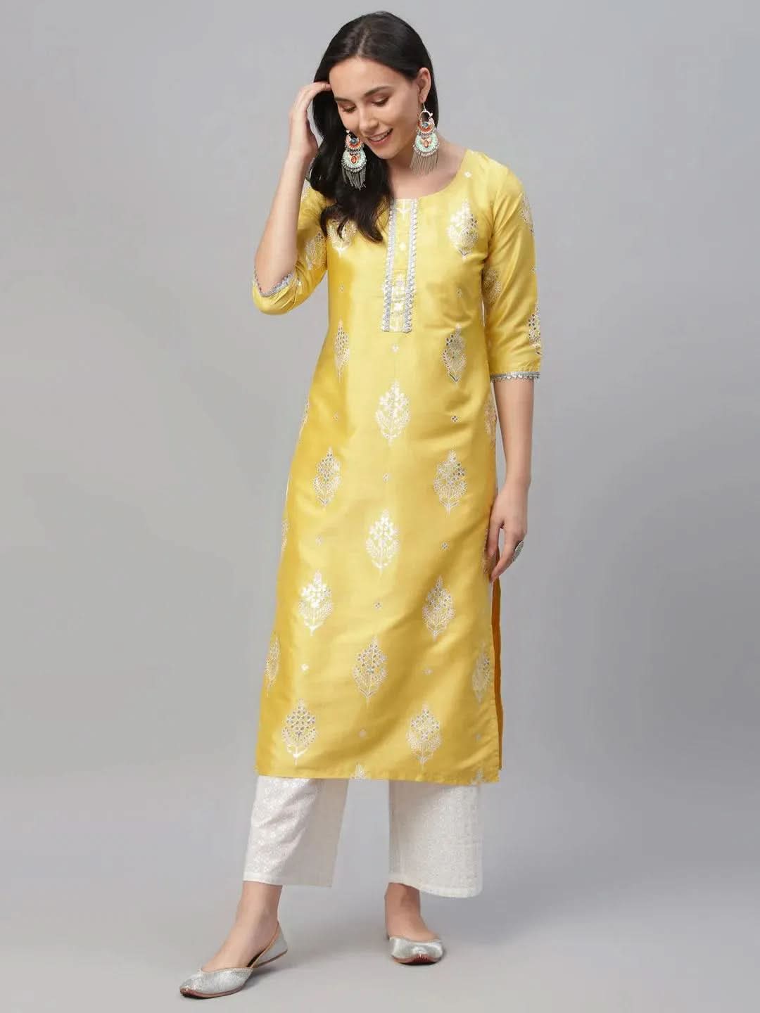 Buy Yellow Printed Shantoon Kurta - 9170- | Libas Ethnic Wear Online
Buy Yellow Printed Shantoon Kurta - 9170- | Libas Ethnic Wear Online